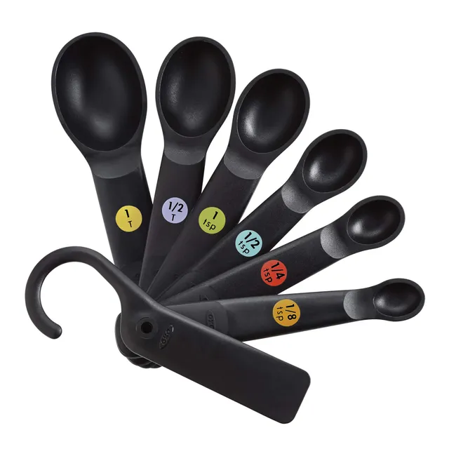 oxo-good-grips-set-de-7-cuill-res-mesurer-avec-racloir-poign-es-antid-rapantes-r image 1
