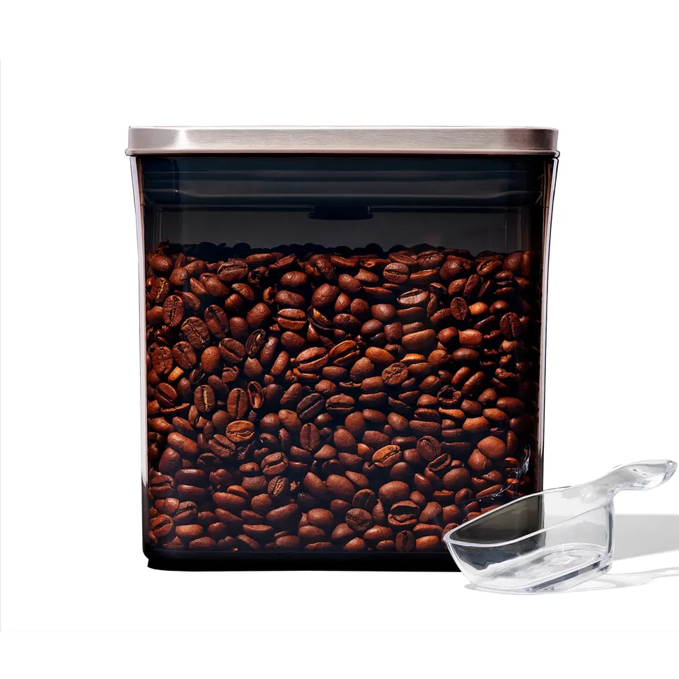 oxo-steel-bo-te-pop-caf-1-6-l-avec-cuill-re-doseuse-30-ml-couvercle-herm-tique-e image 1