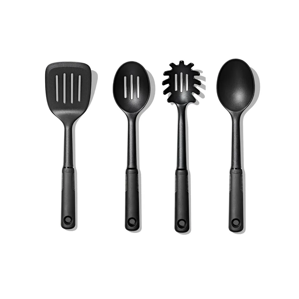 oxo-good-grips-set-de-4-ustensiles-de-cuisine-en-nylon-cuill-re-cuill-re-ajour-e image 1