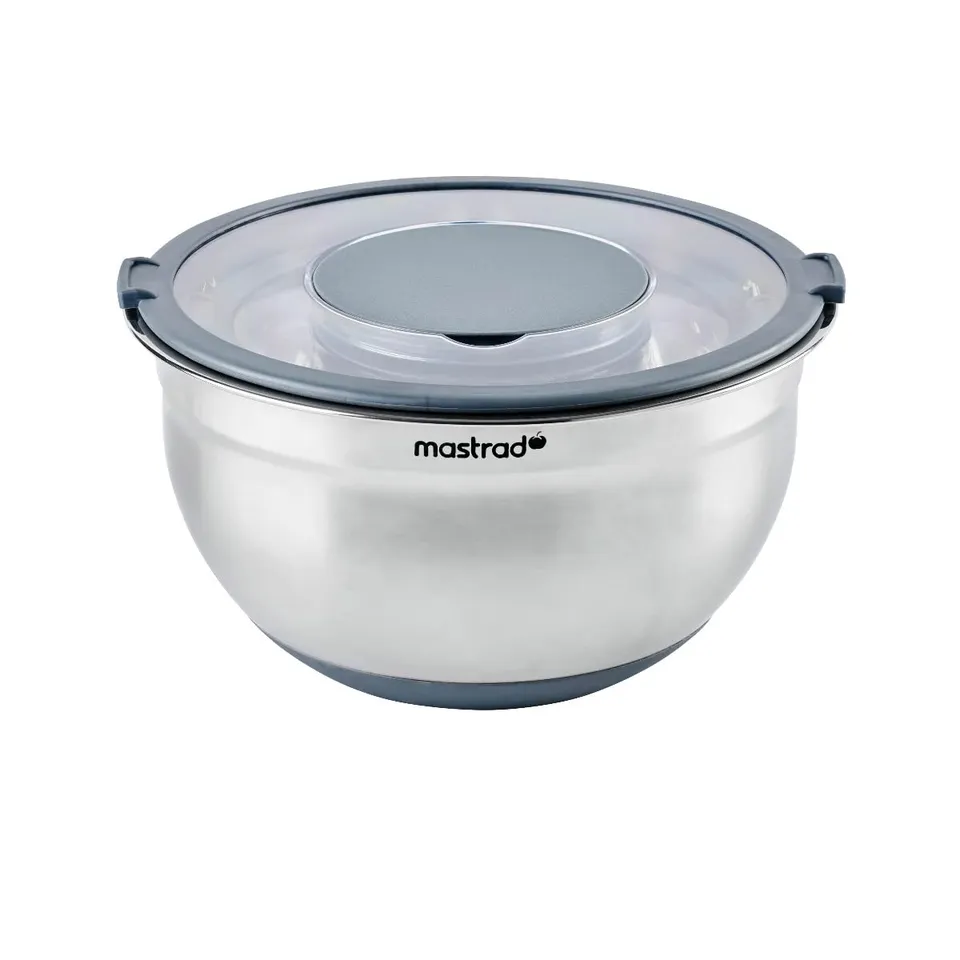 mastrad-bol-inox-20-cm-3-l-couvercle-transparent-avec-ouverture-mixeur-base-anti image 1