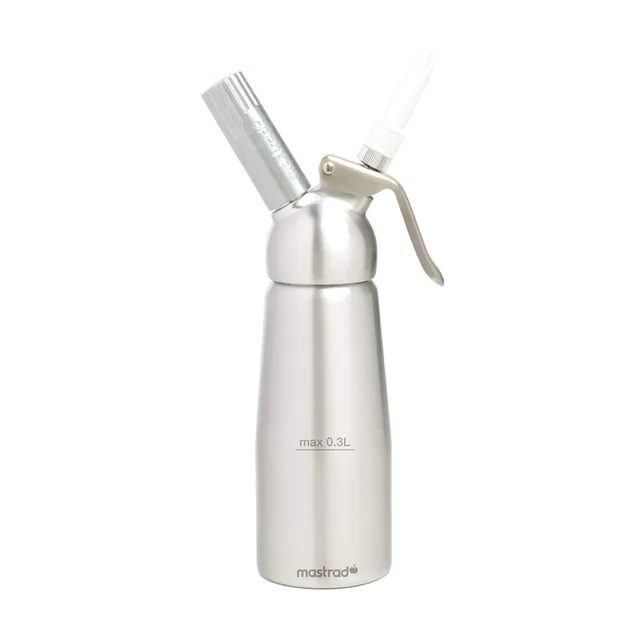 mastrad-siphon-0-3-l-en-aluminium-anodis-avec-t-te-d-montable-et-3-embouts image 1