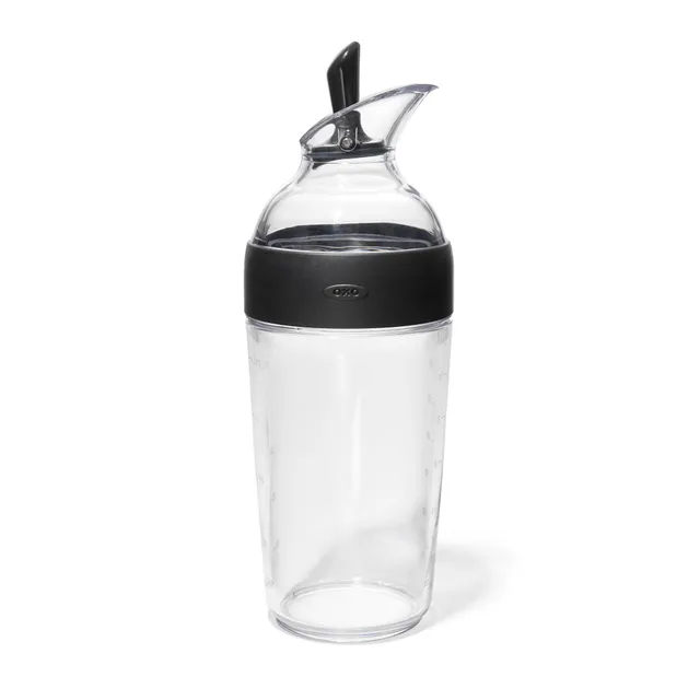 oxo-good-grips-shaker-vinaigrette-350-ml-transparent-noir-bec-verseur-anti-fuite image 1