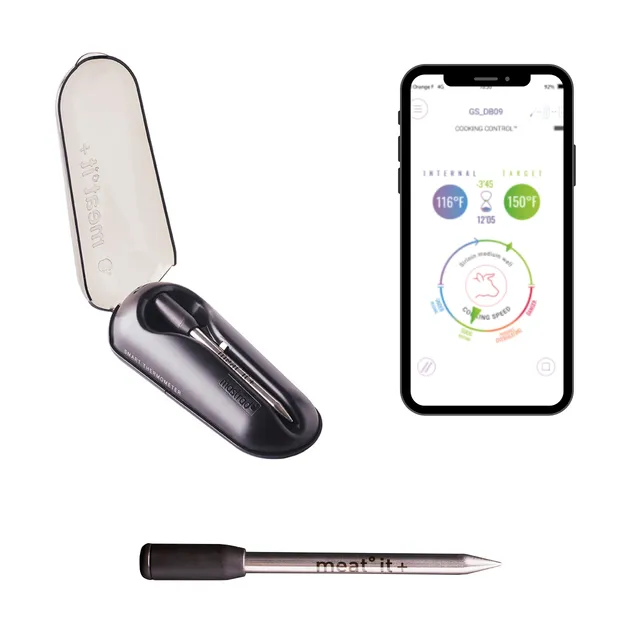 mastrad-meat-it-sonde-de-cuisson-connect-e-100-sans-fil-noir-thermom-tre-viande- image 1
