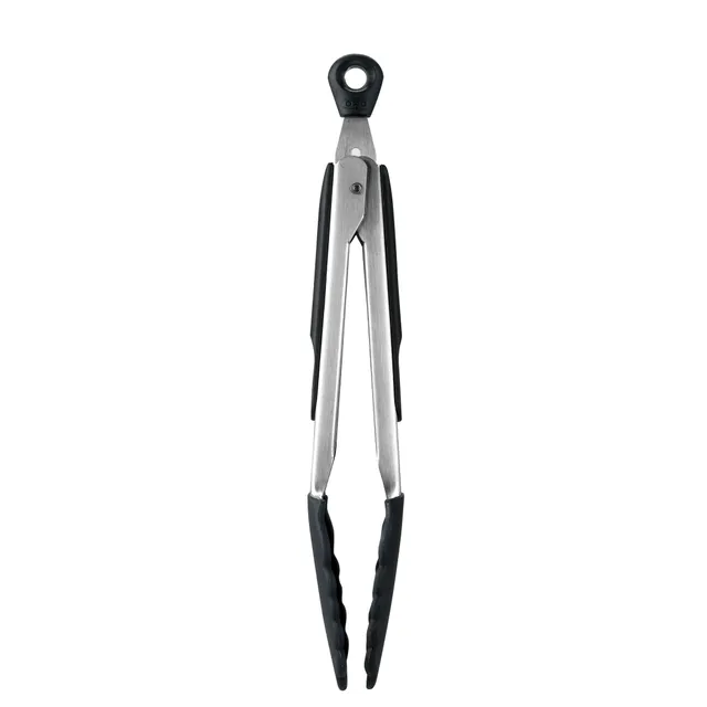 oxo-good-grips-pinces-de-service-23-cm-avec-embouts-en-silicone-bords-festonn-s- image 1