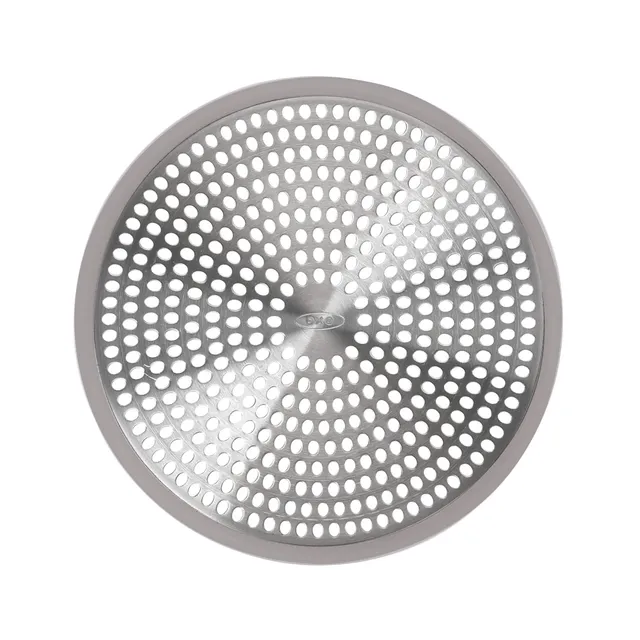 oxo-good-grips-protecteur-de-drain-de-douche-en-acier-inoxydable-avec-pourtour-s image 1