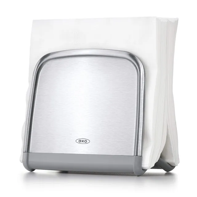 oxo-good-grips-stainless-steel-paper-towel-holder-porte-serviettes-en-papier-ant image 1