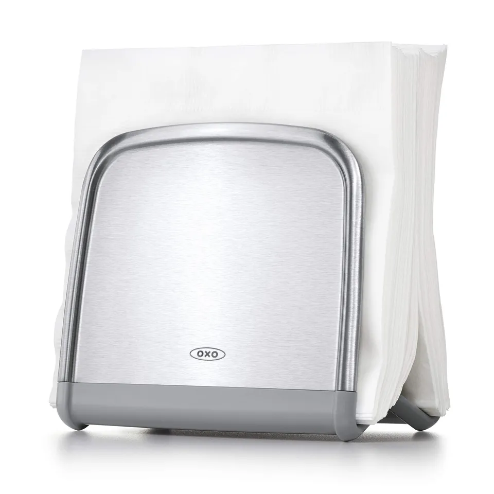 oxo-good-grips-stainless-steel-paper-towel-holder-porte-serviettes-en-papier-ant image 1