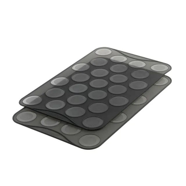 mastrad-f45514-feuille-de-cuisson-macarons-silicone-lot-de-2-25-empreintes-de-4- image 1