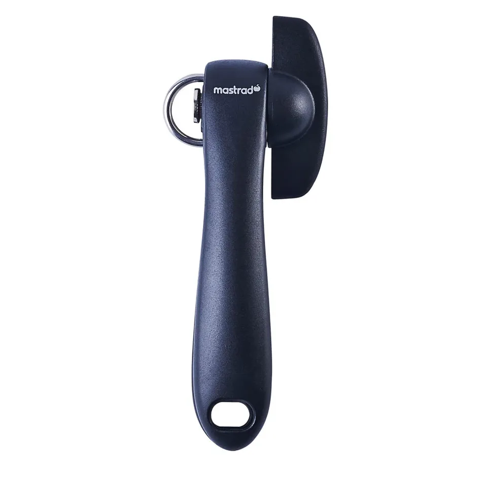 mastrad-ouvre-bo-te-manuel-avec-roue-en-m-tal-inoxydable-19-cm-noir image 1