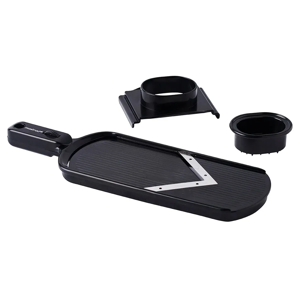 mastrad-f22000-mandoline-main-lame-v-ajustable-de-1-3-mm-noir image 1