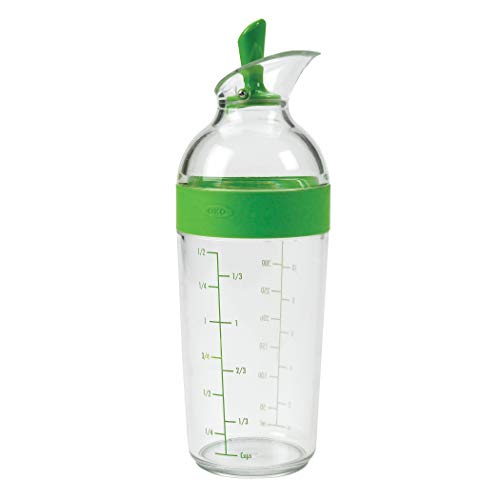 oxo-good-grips-shaker-vinaigrette-350-ml-transparent-vert-bec-verseur-tanche image 3