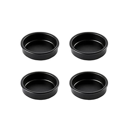 mastrad-ramequins-cr-me-br-l-e-lot-de-4-11-5-cm-c-ramique-argile-noir-mat-r-sist image 6