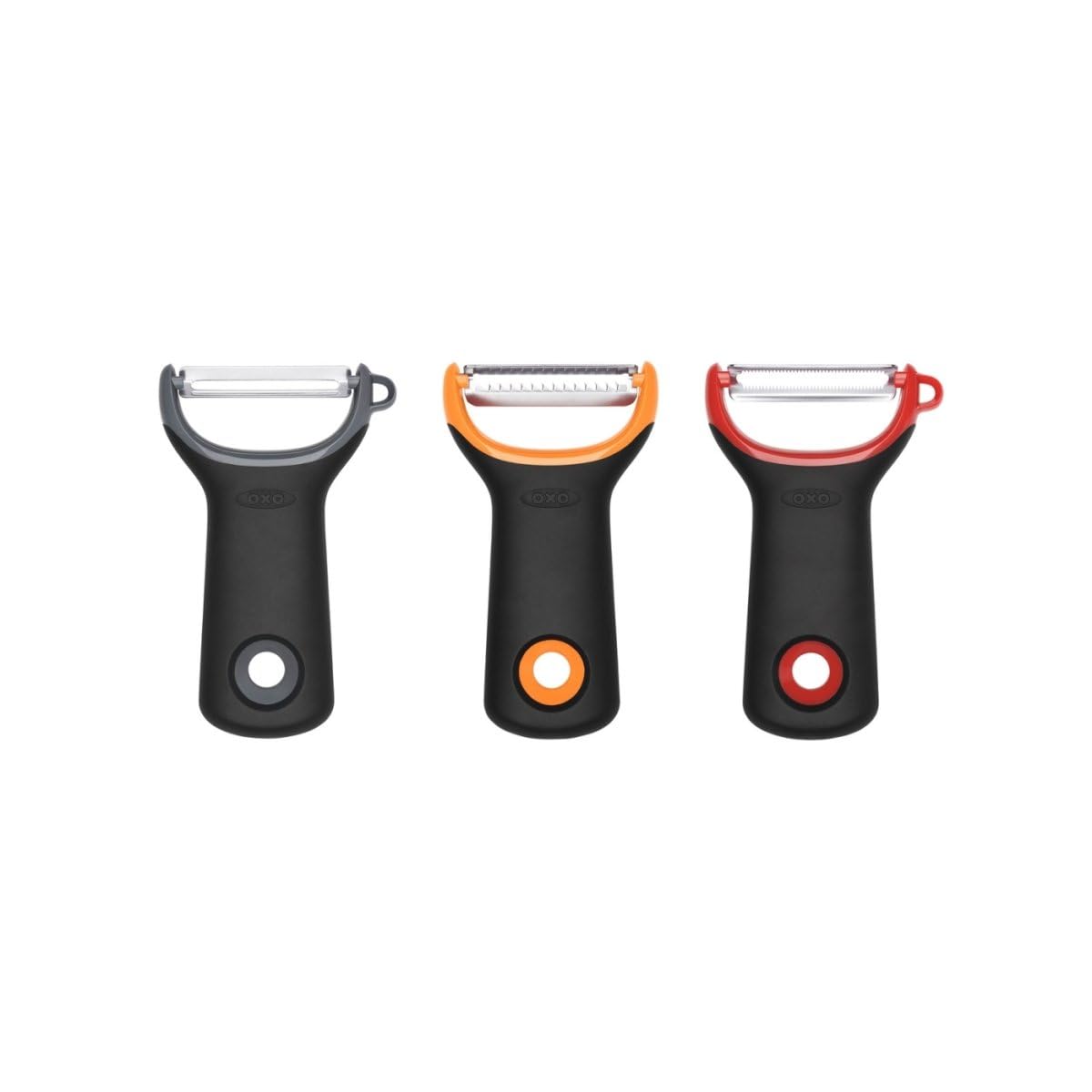 oxo-good-grips-set-de-3-plucheurs-l-gumes-droit-dentel-julienne-design-en-y-lame image 1