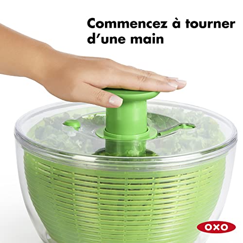 oxo-good-grips-essoreuse-salade-6-l-verte-m-canisme-piston-et-bouton-de-frein image 7