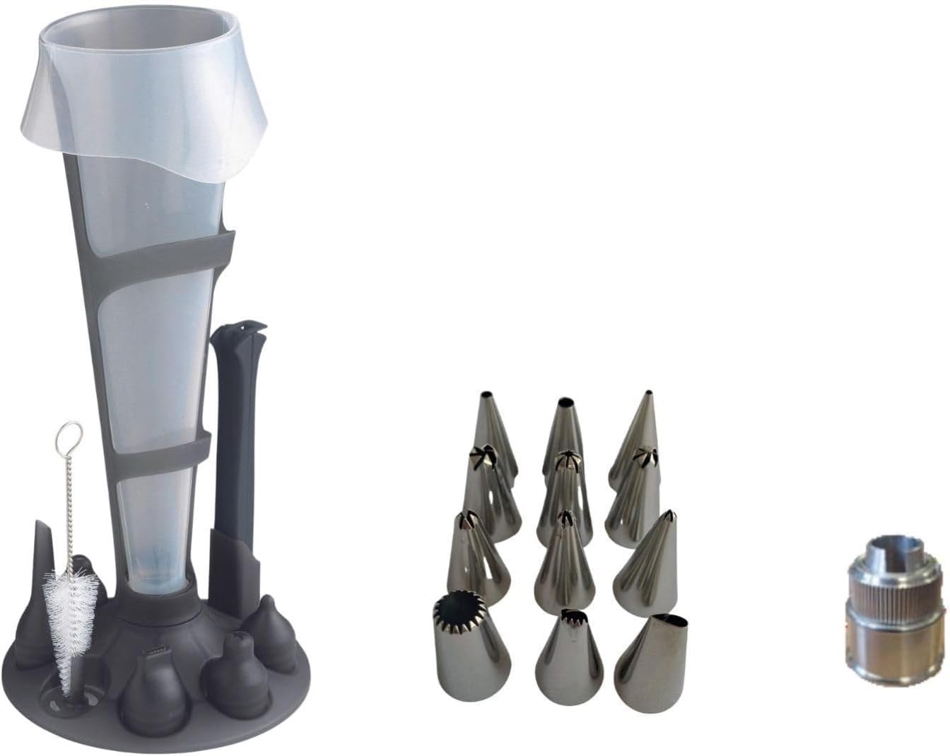 mastrad-set-2-poches-douille-professionnelles-r-utilisables-500-ml-et-1-l-suppor image 7