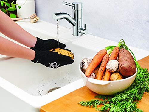mastrad-gants-de-nettoyage-pour-l-gumes-noirs-lot-de-2-surface-abrasive-polyamid image 5