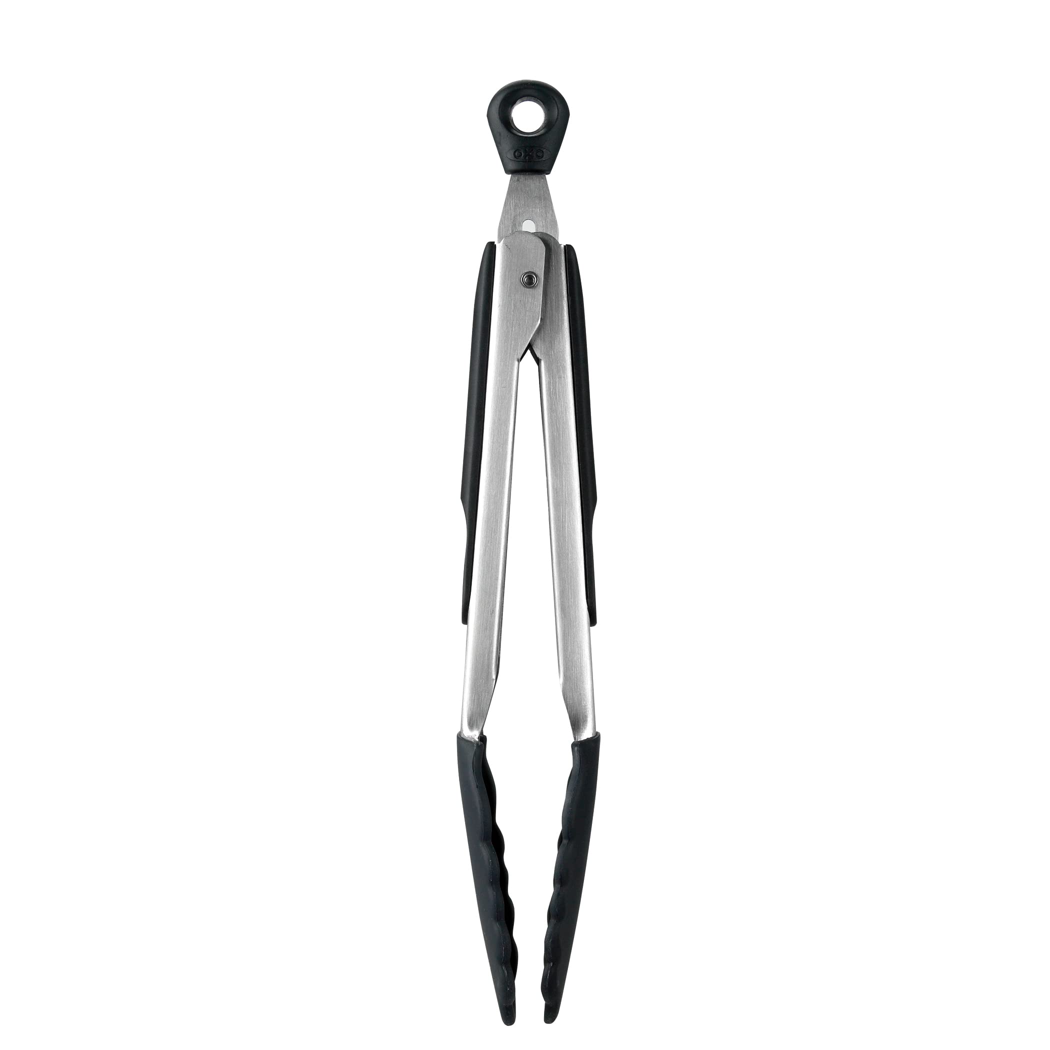 oxo-good-grips-pinces-de-service-23-cm-avec-embouts-en-silicone-bords-festonn-s- image 1