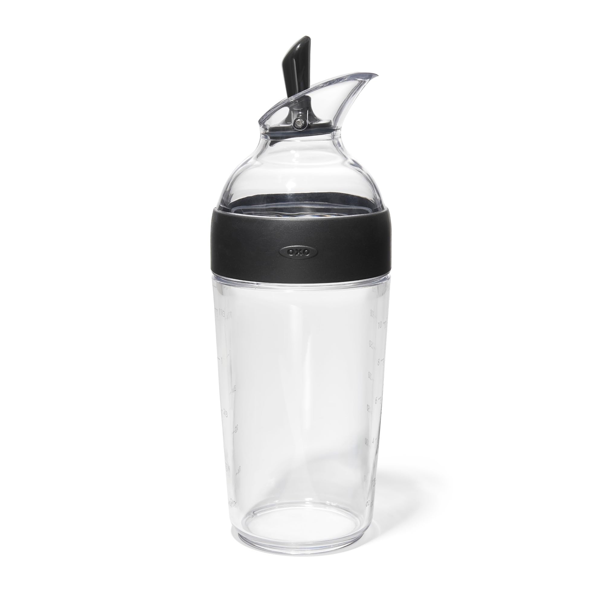 oxo-good-grips-shaker-vinaigrette-350-ml-transparent-noir-bec-verseur-anti-fuite image 1