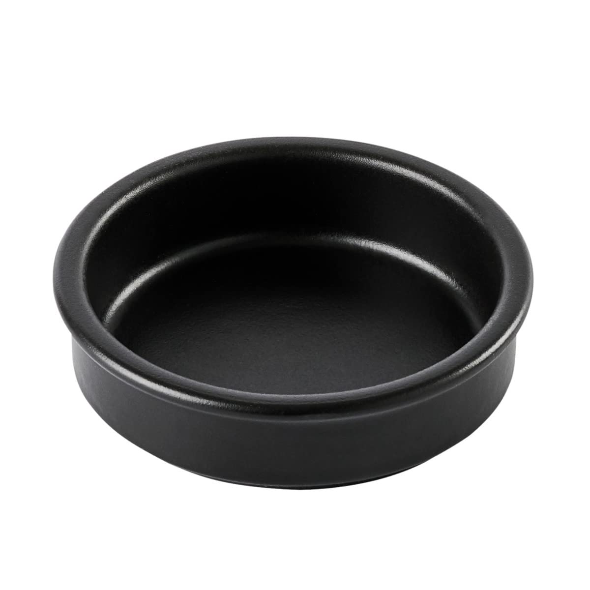 mastrad-ramequins-cr-me-br-l-e-lot-de-4-11-5-cm-c-ramique-argile-noir-mat-r-sist image 2