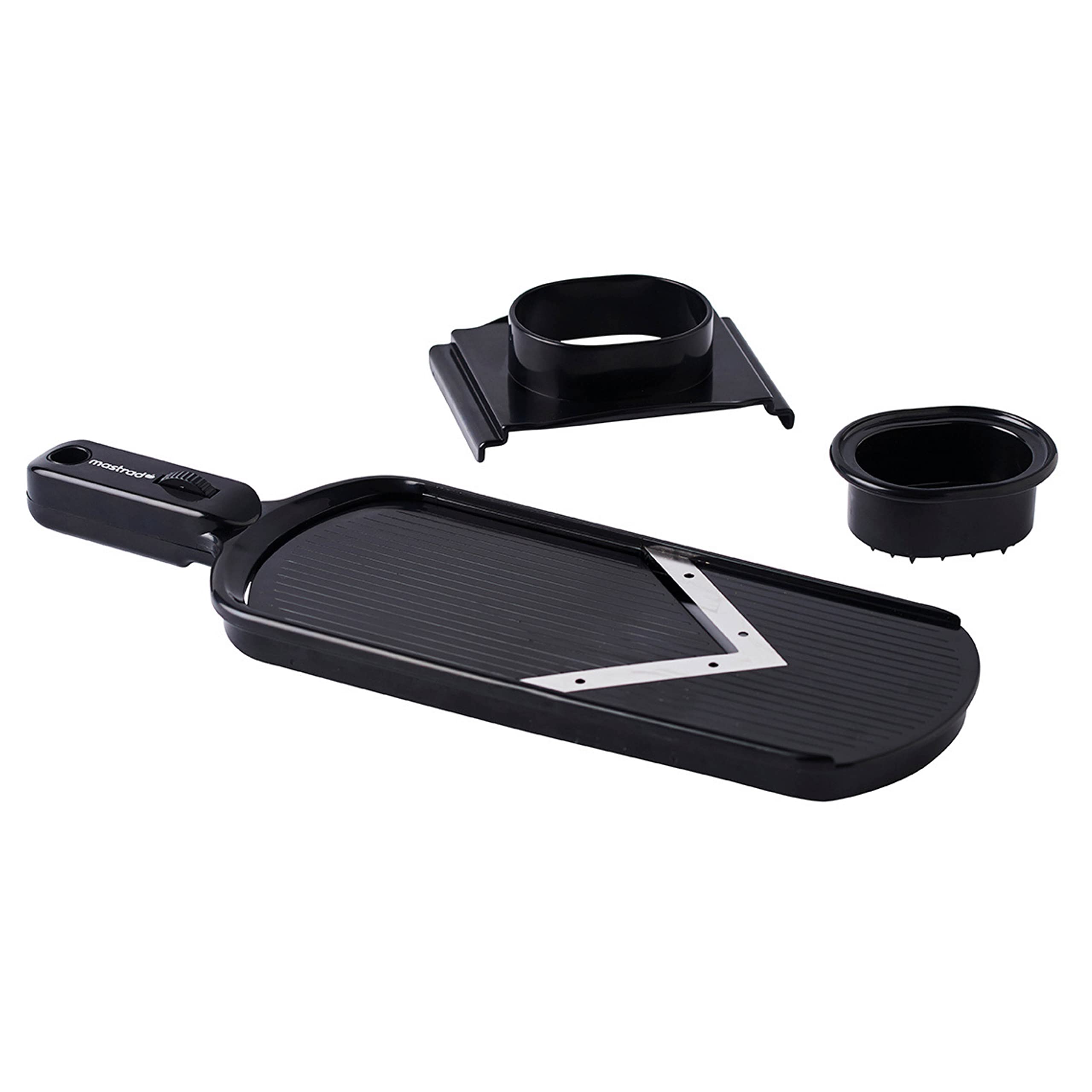 mastrad-f22000-mandoline-main-lame-v-ajustable-de-1-3-mm-noir image 1