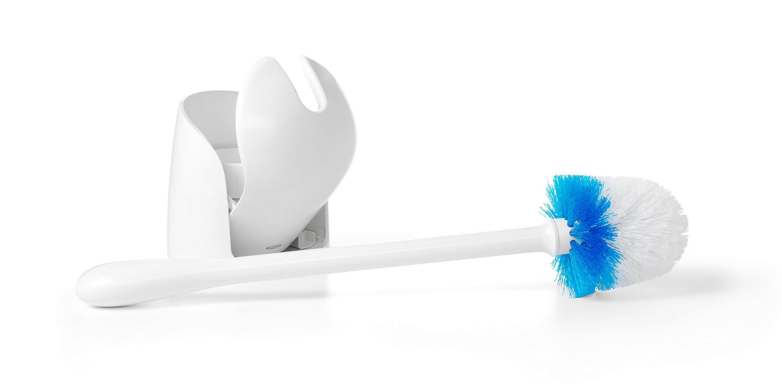 oxo-good-grips-brosse-wc-compacte-blanche-avec-support-ouverture-automatique image 8