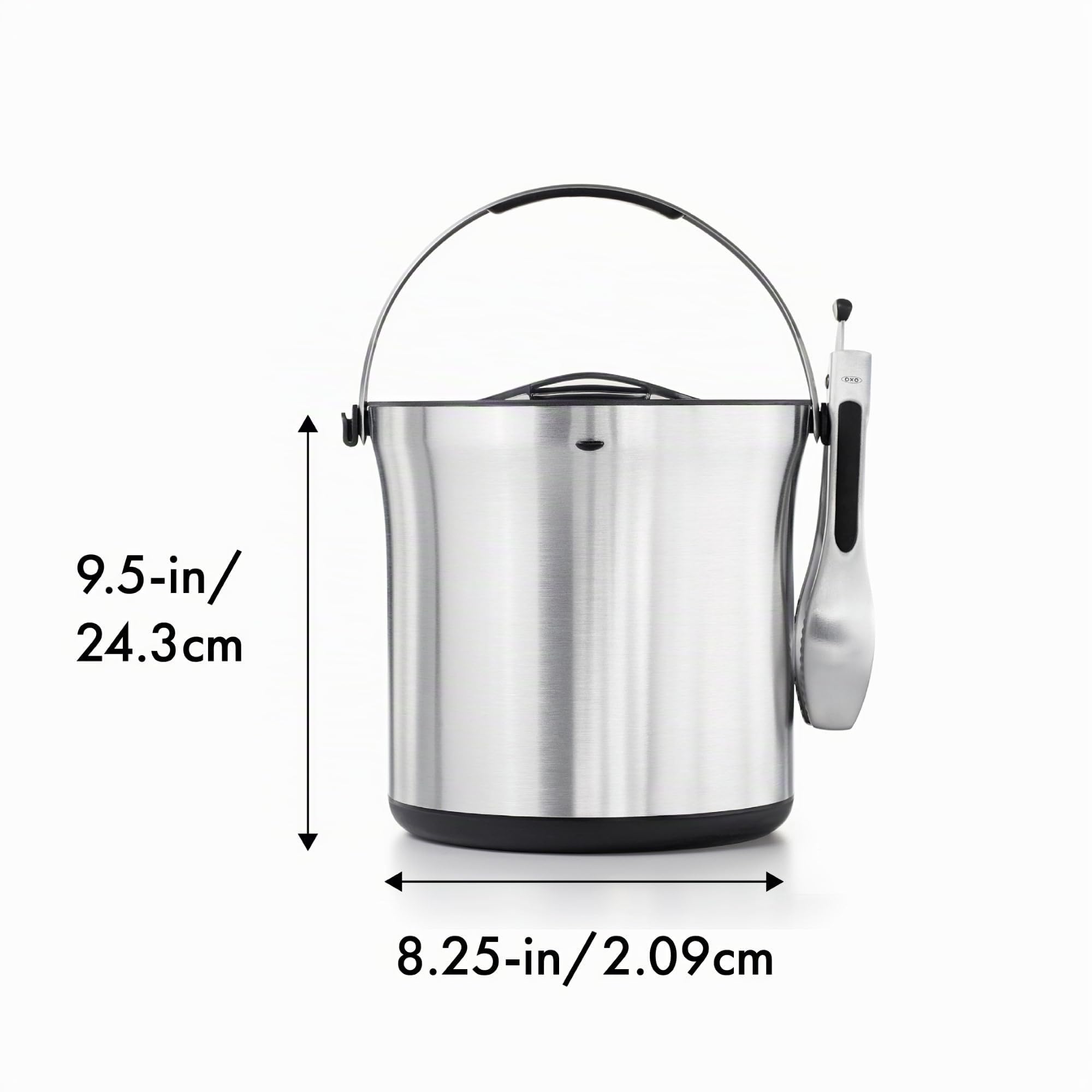 oxo-steel-seau-gla-ons-avec-pince-double-paroi-rigoles-d-gouttage-3-8-l image 5