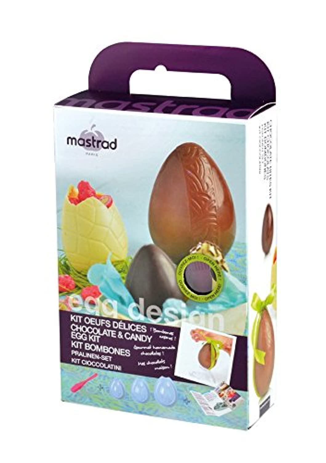 mastrad-f48160-kit-ufs-en-chocolat-silicone-transparent-6-moules-3-tailles-avec- image 1