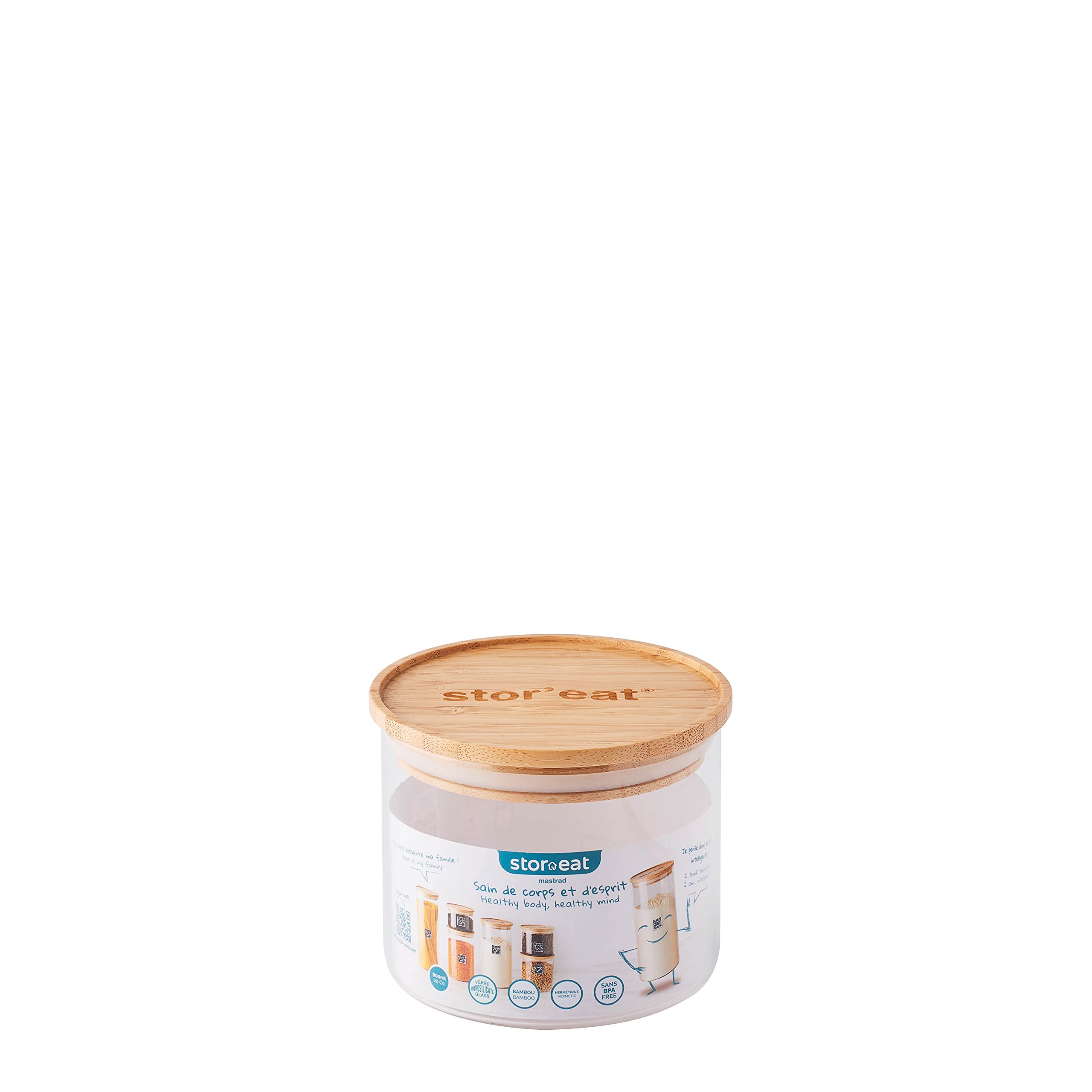 mastrad-stor-eat-bocal-de-stockage-connect-600-ml-en-verre-borosilicate-couvercl image 2