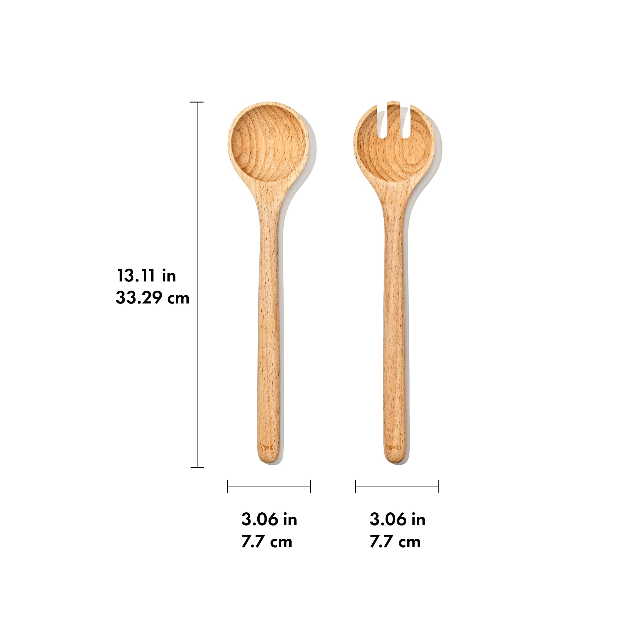 oxo-good-grips-beechwood-salad-serving-set-2-pieces-couverts-salade-en-bois-de-h image 2