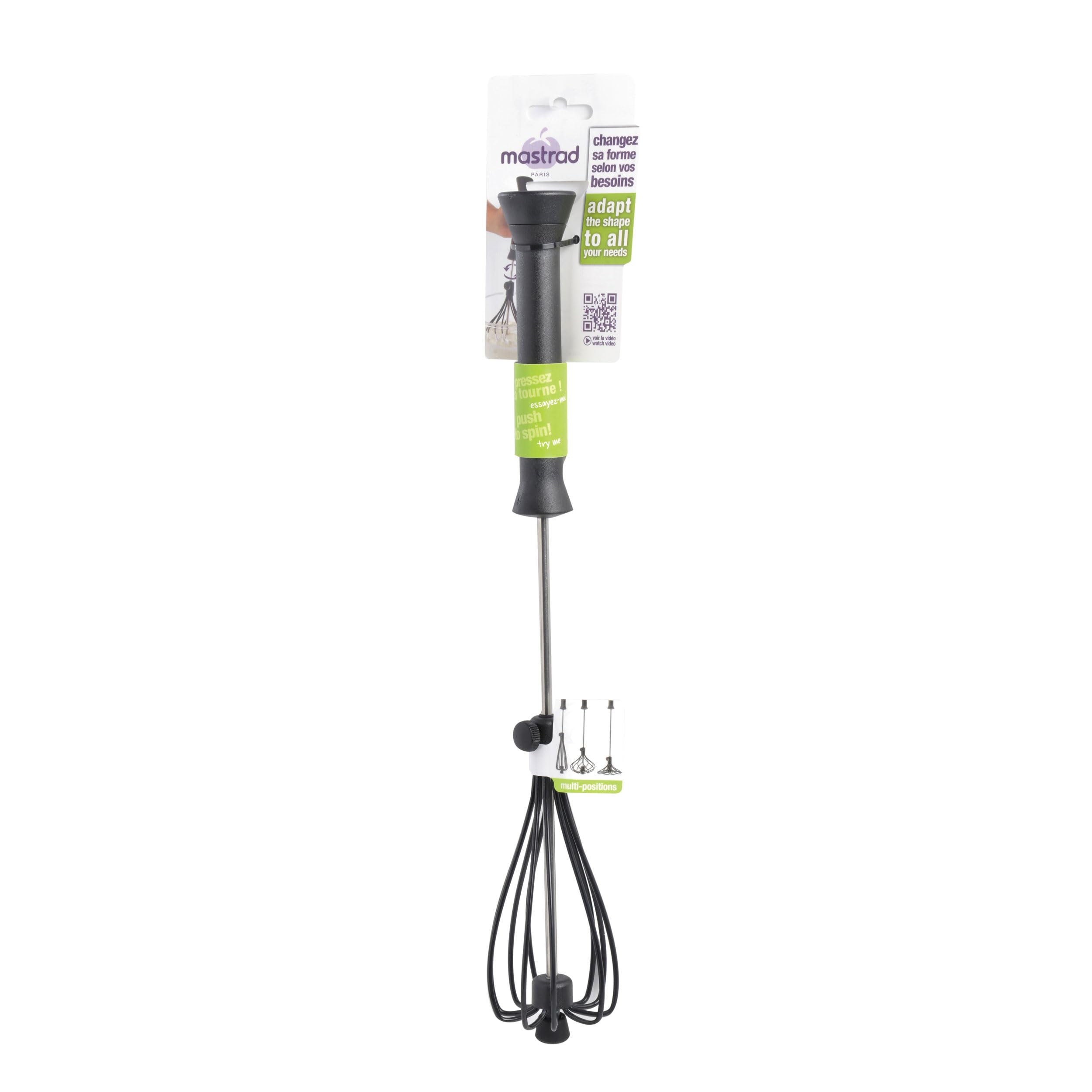 mastrad-f11400-fouet-m-canique-express-silicone-sans-bpa-noir-t-te-modulable image 3