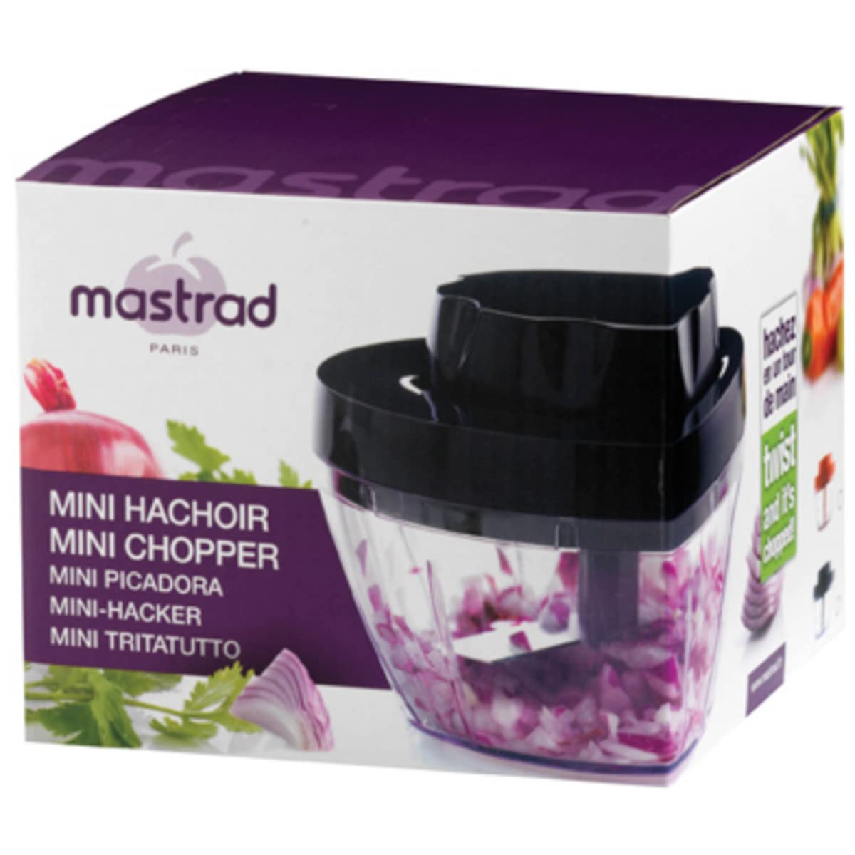 mastrad-mini-hachoir-manuel-100-g-noir-hachoir-cordon-30-secondes-2-lames-double image 6