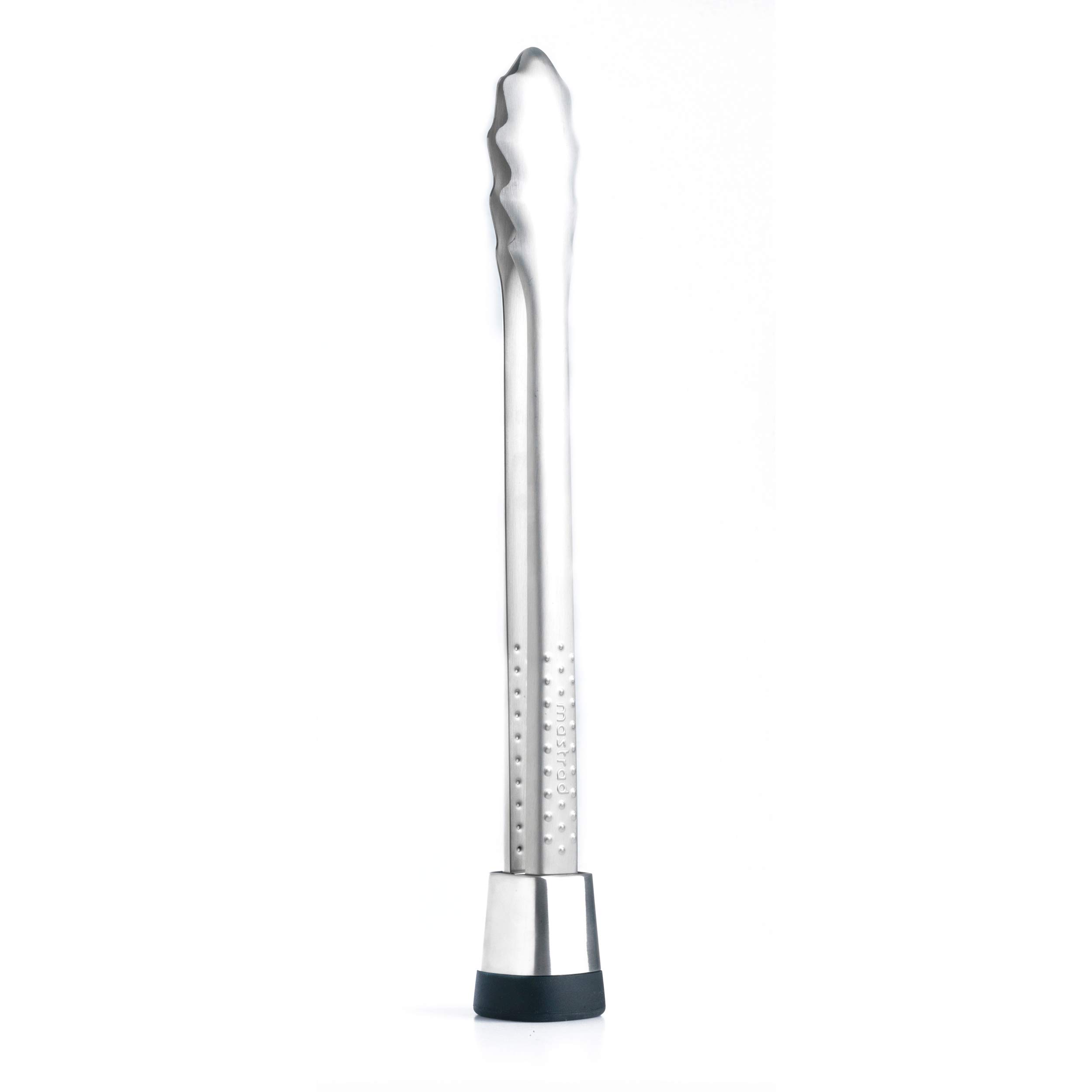 mastrad-f17500-pince-express-en-acier-inoxydable-noir-38-6-cm-r-siste-jusqu-220- image 1