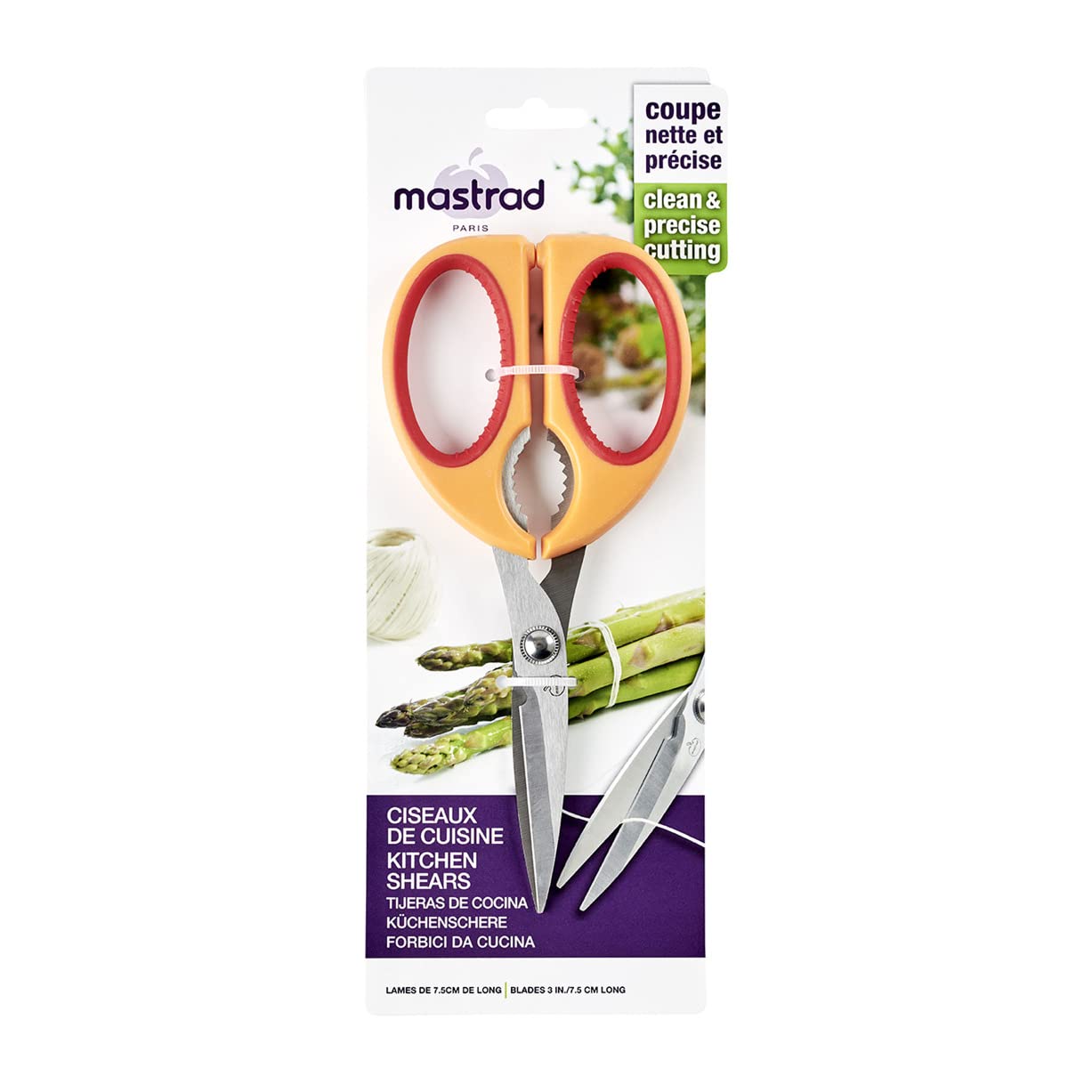 mastrad-ciseaux-de-cuisine-ambidextres-lames-inox-poign-es-souples-antid-rapante image 6