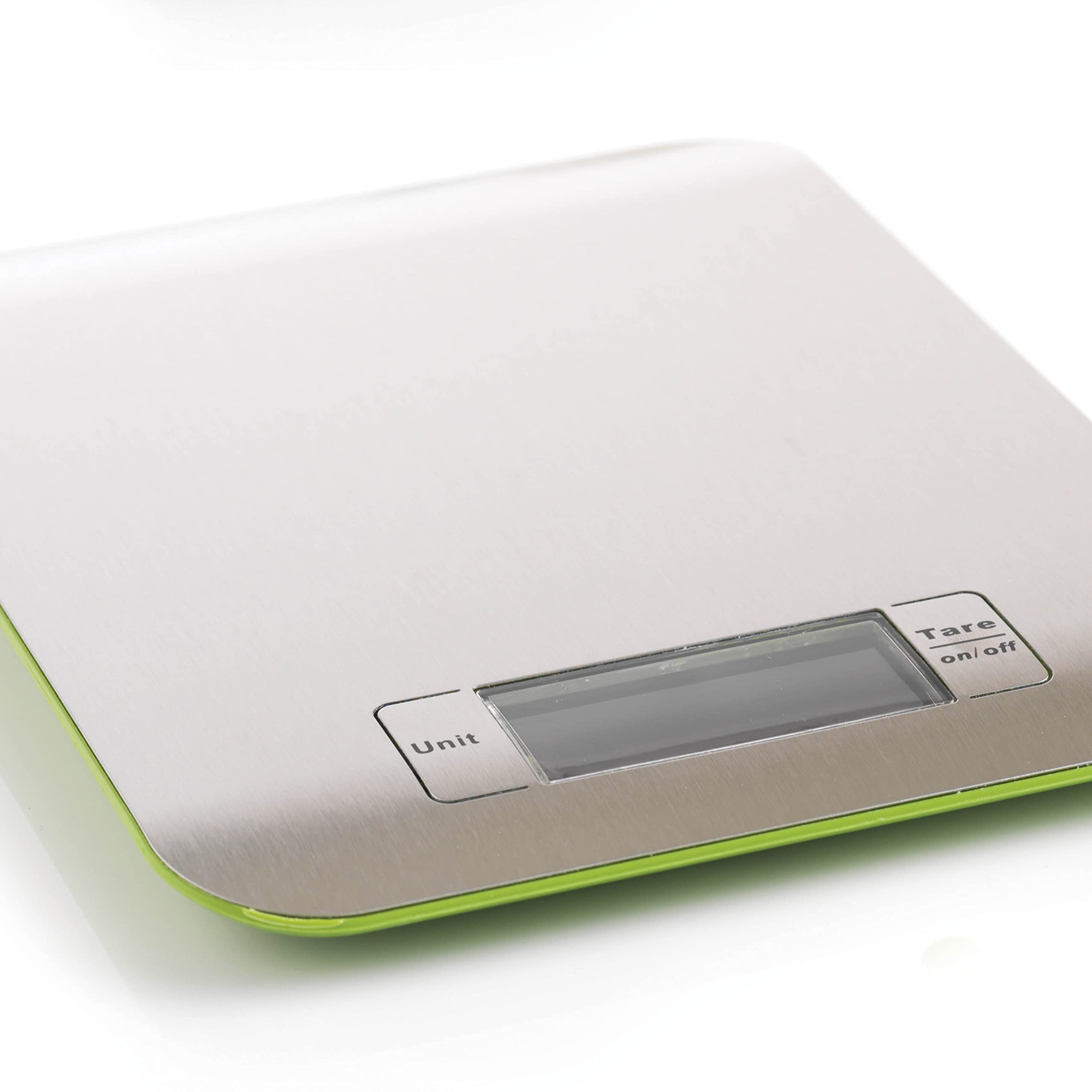 mastrad-f76508-balance-de-cuisine-inox-extra-plate-verte-pr-cision-au-gramme-5-k image 1