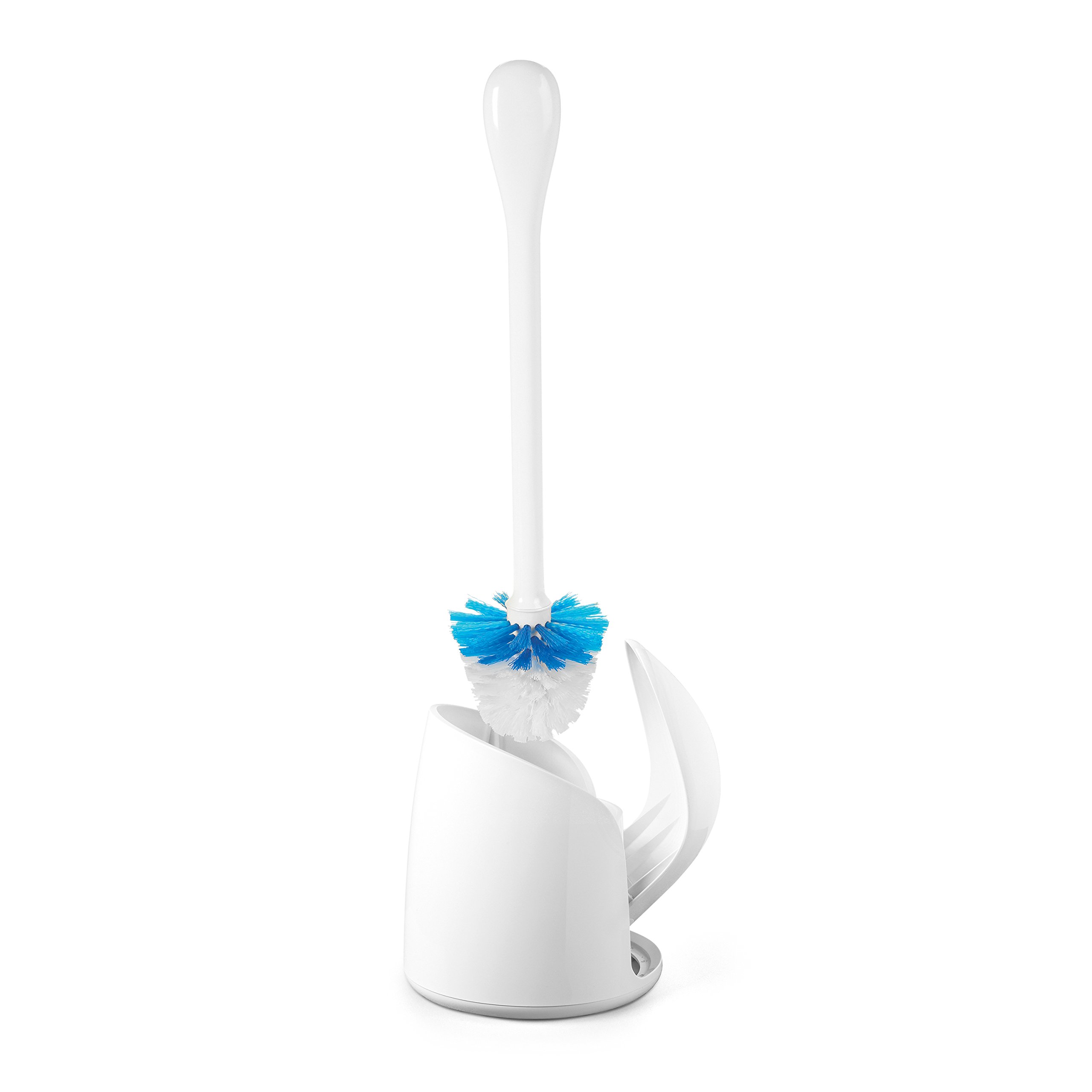 oxo-good-grips-brosse-wc-compacte-blanche-avec-support-ouverture-automatique image 7