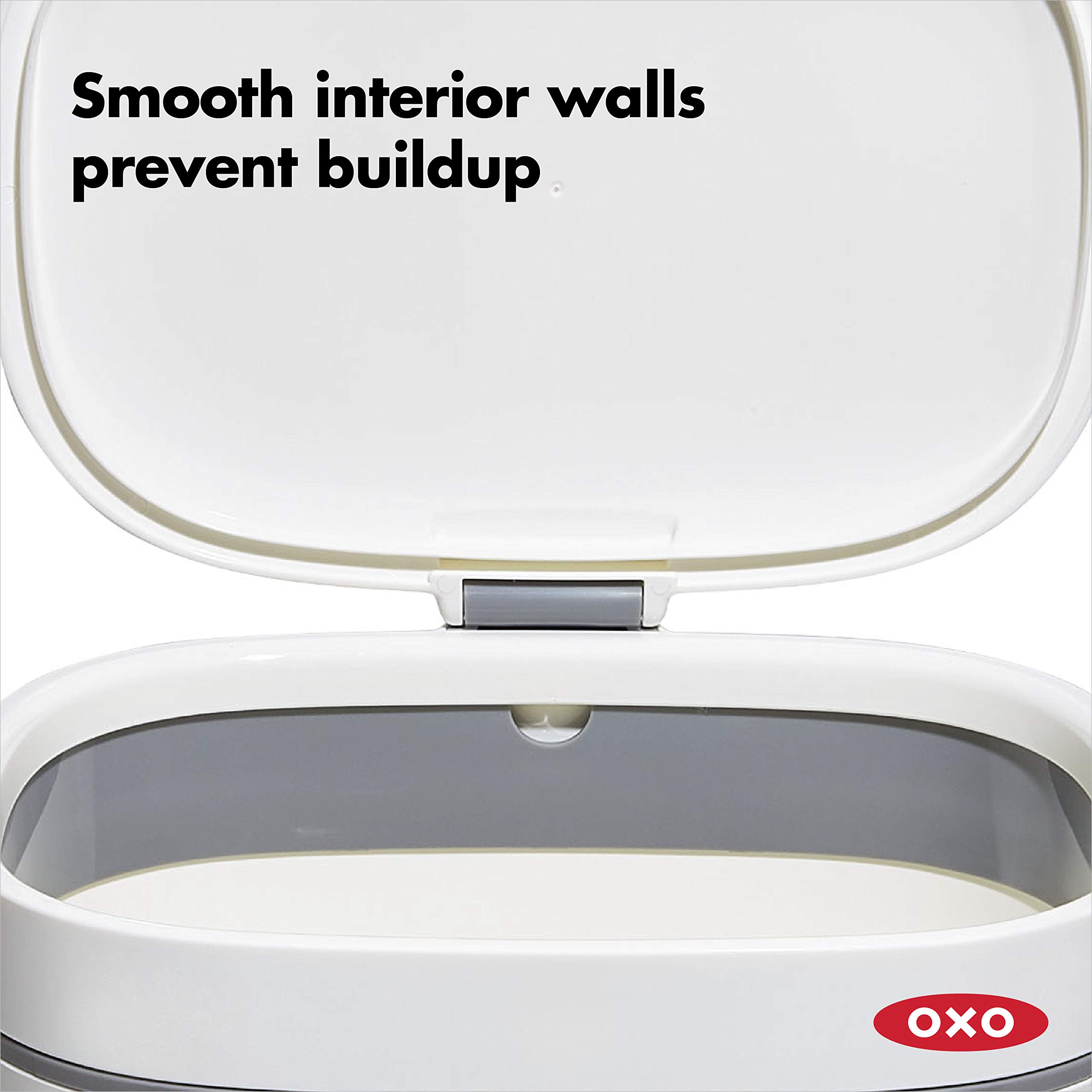 oxo-good-grips-bac-compost-6-6-l-blanc-couvercle-rabattable-anti-odeur-poign-e-r image 3