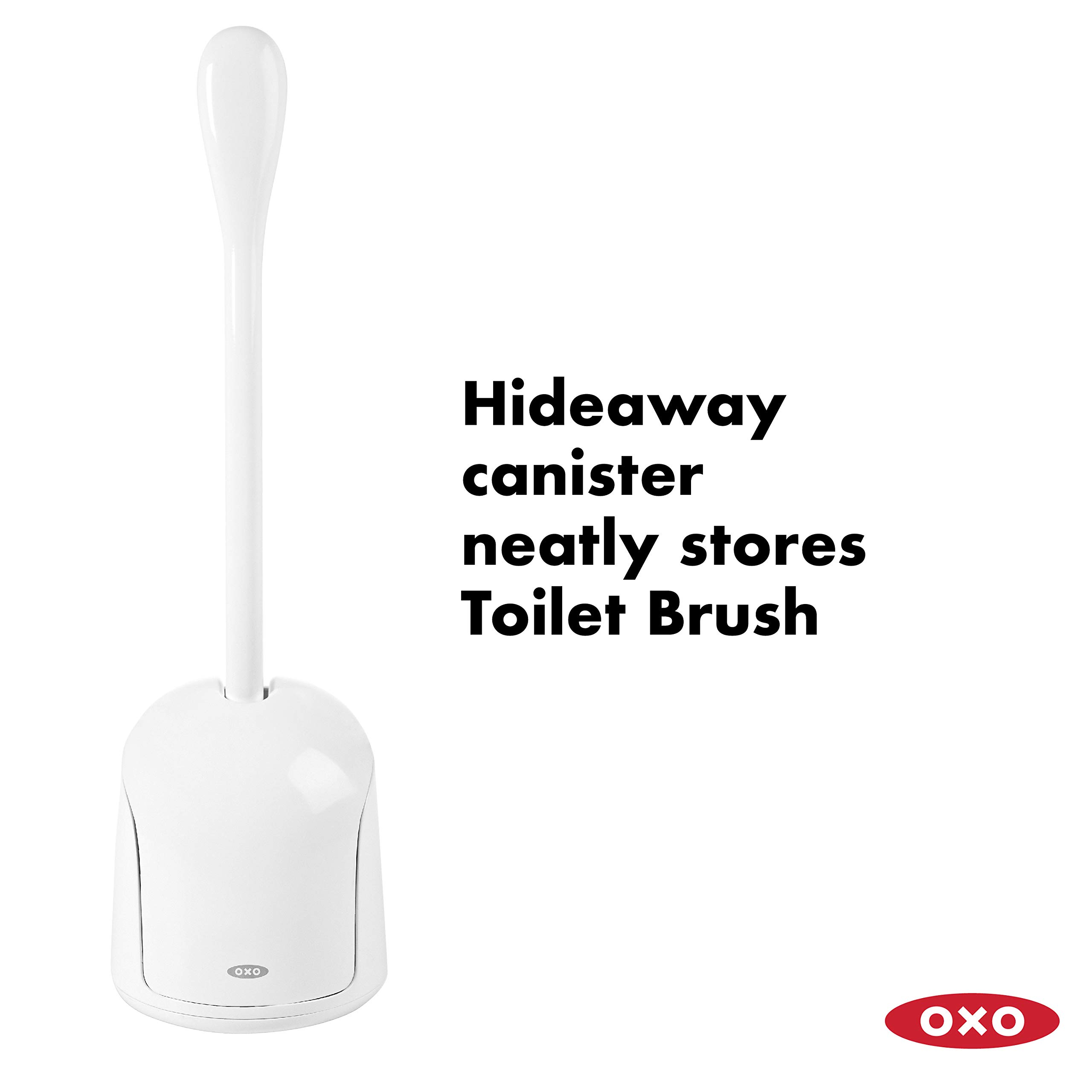 oxo-good-grips-brosse-wc-compacte-blanche-avec-support-ouverture-automatique image 2