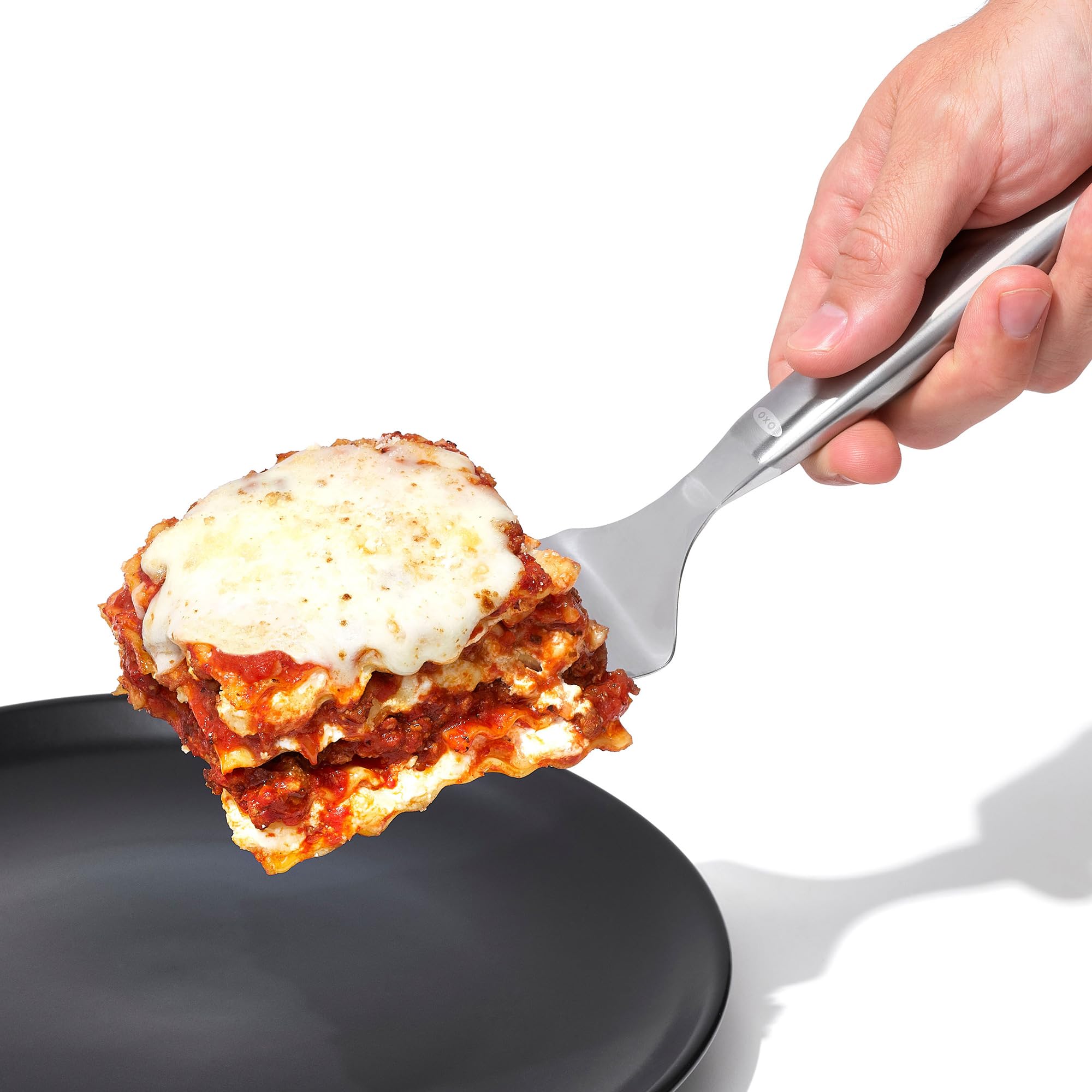 oxo-steel-spatule-lasagnes-en-inox-t-te-inclin-e-flexible-et-solide-pour-plats-a image 2
