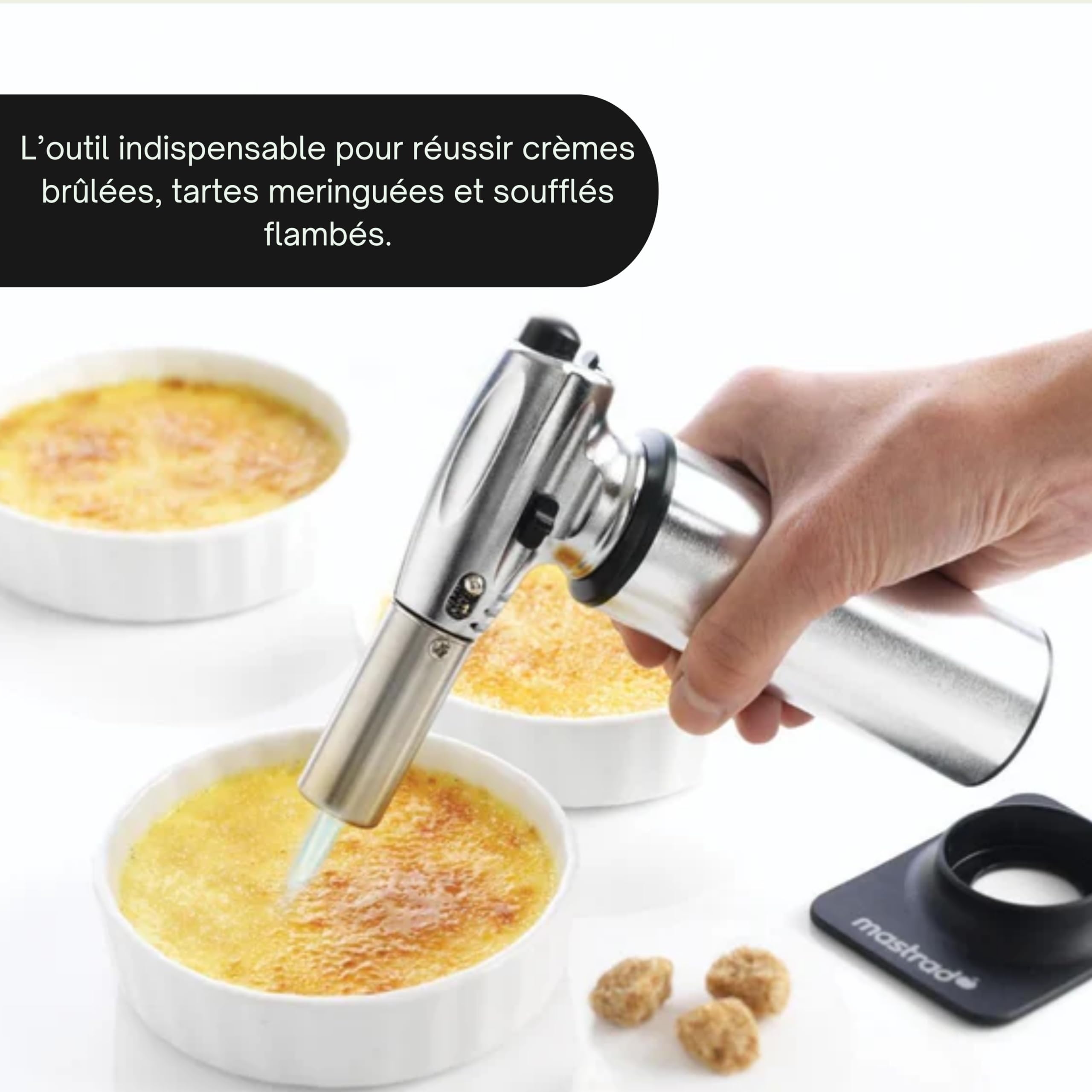 mastrad-f46250-chalumeau-de-cuisine-professionnel-flamme-puissante-r-glable-45-m image 3