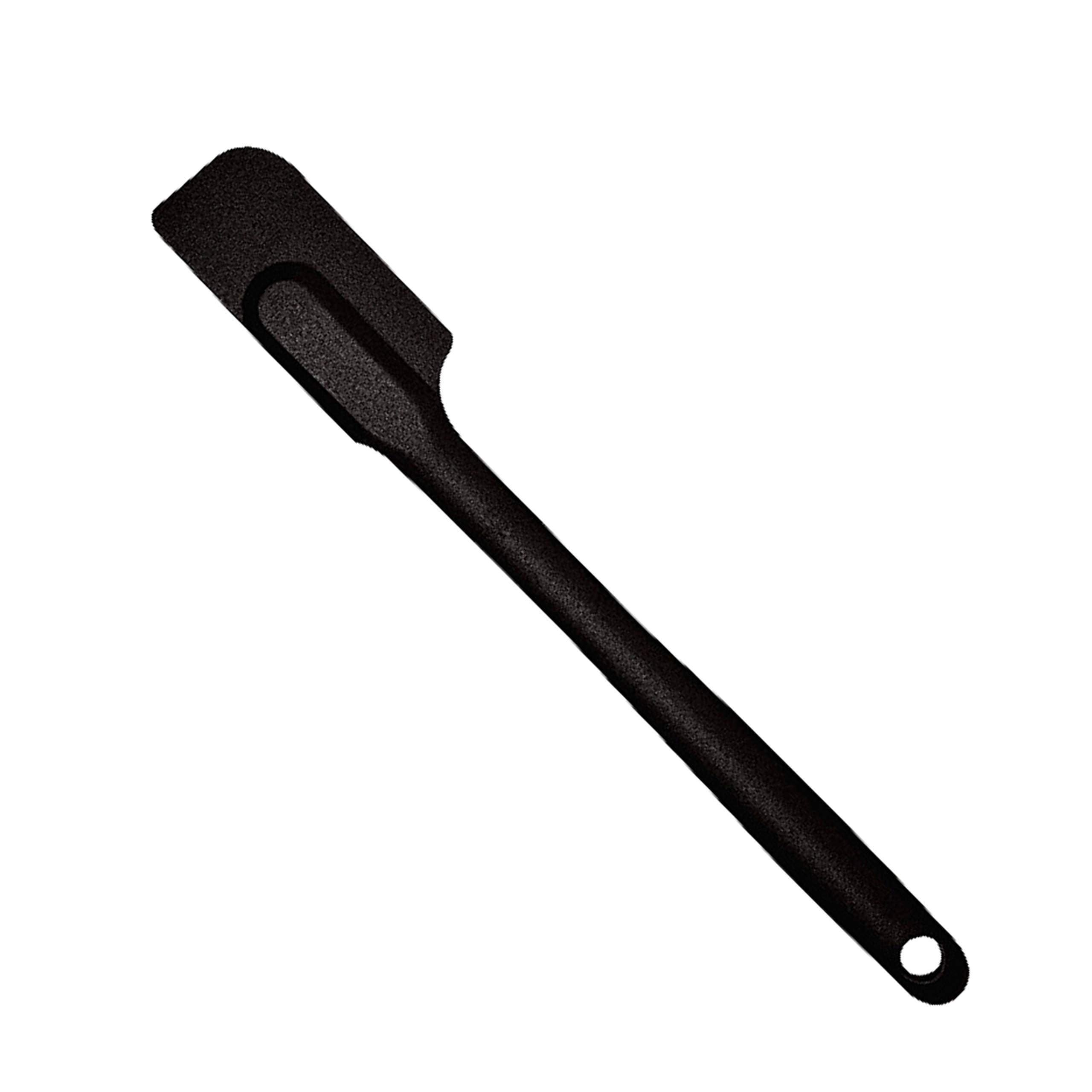 mastrad-demi-spatule-maryse-unibloc-en-silicone-noire-ustensile-de-p-tisserie-an image 1