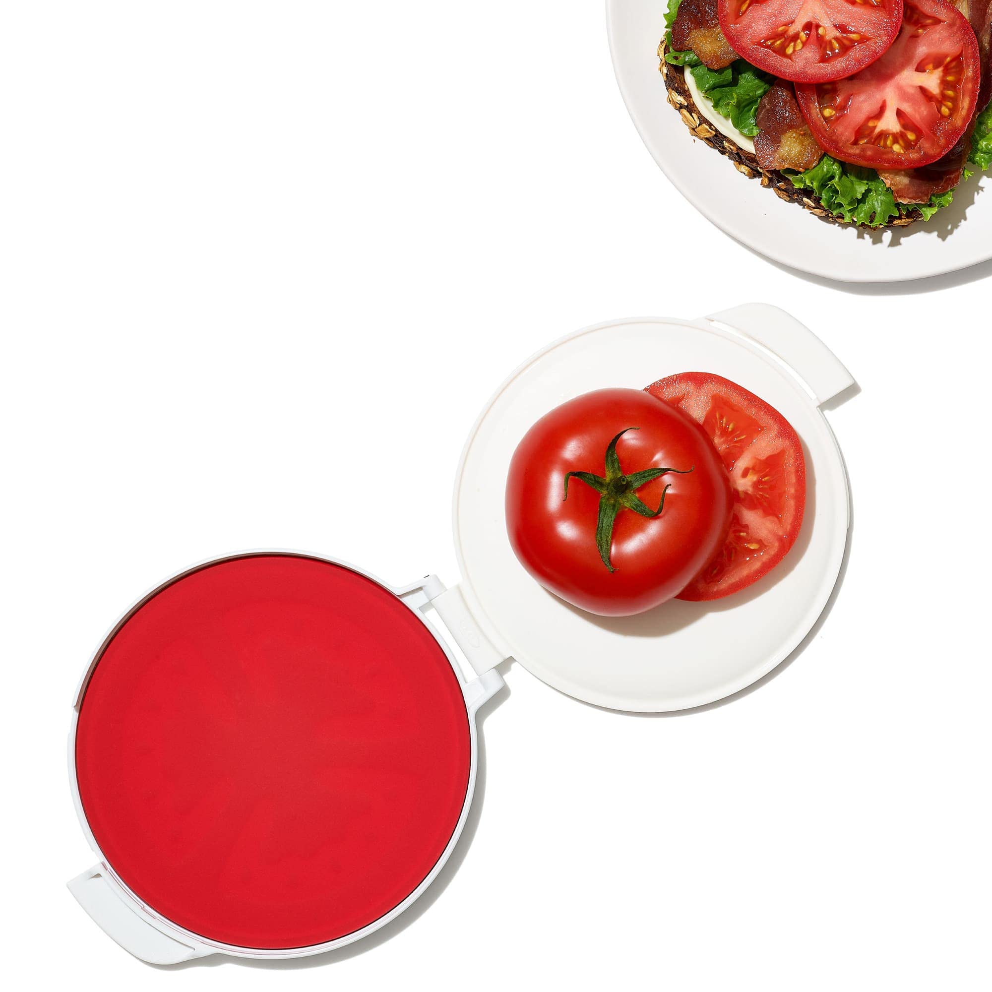 oxo-good-grips-conomiseur-de-tomate-coup-e-en-silicone-tui-r-utilisable-couvercl image 6