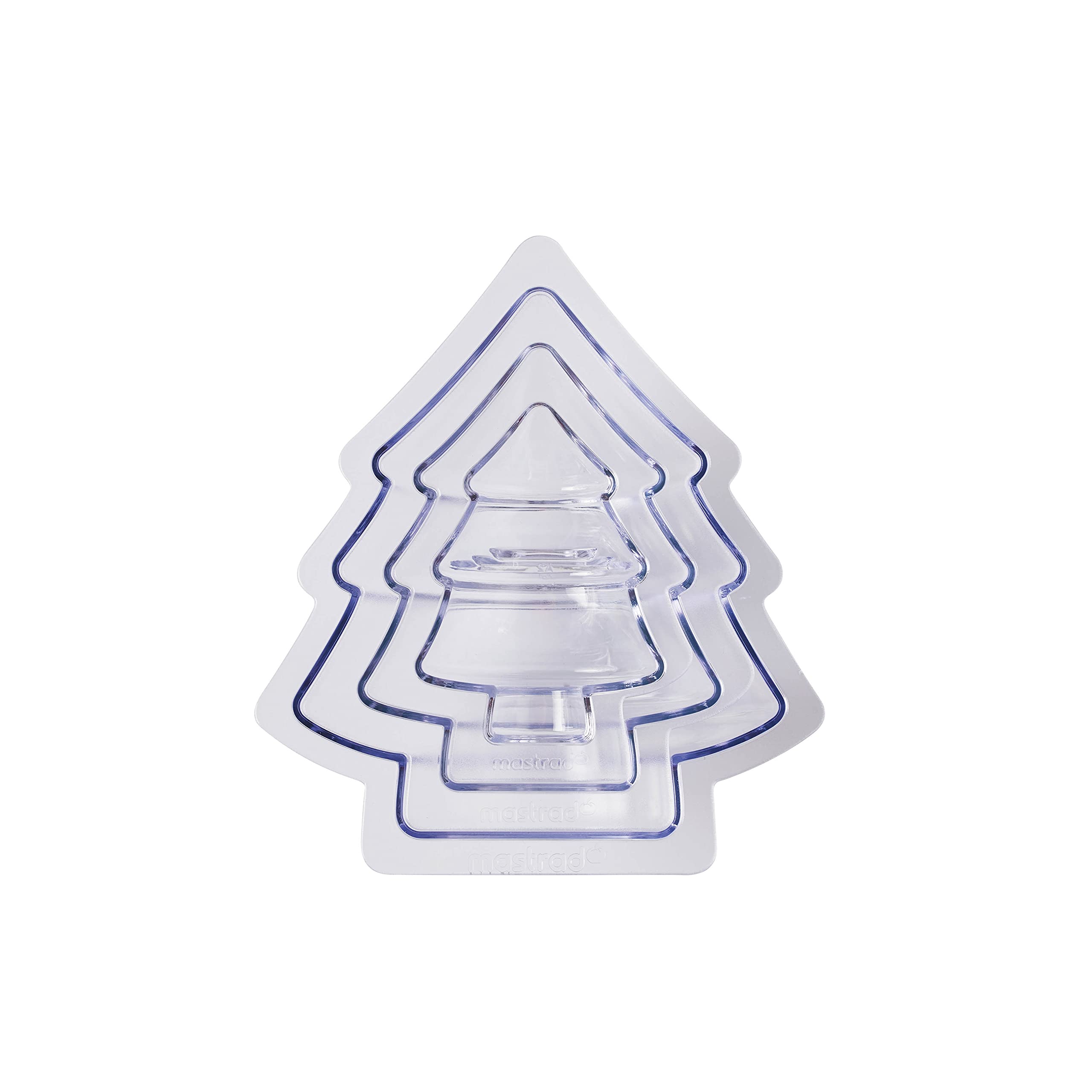 mastrad-f48292-set-de-3-moules-design-sapin-plastique-transparent-3-tailles-pour image 1