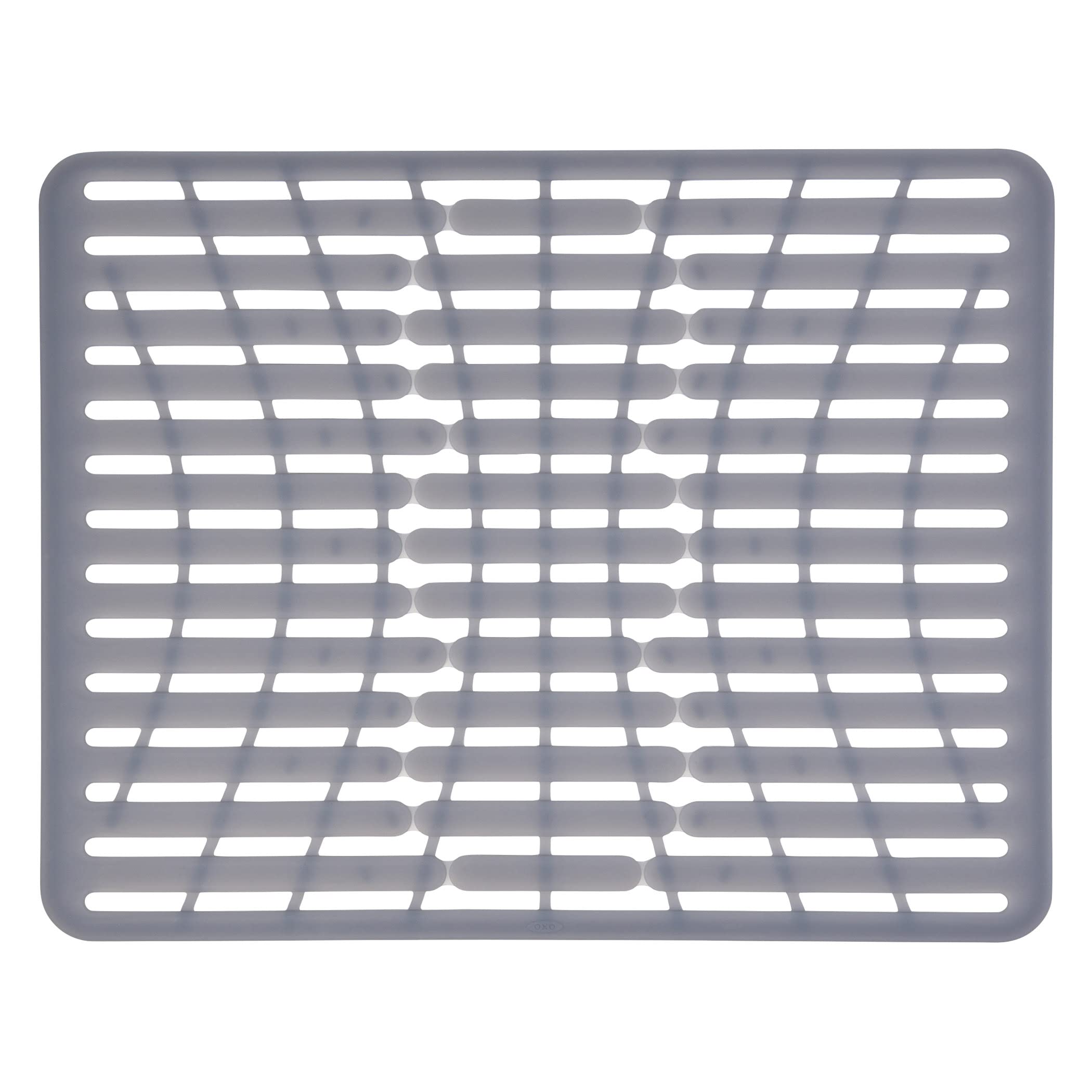 oxo-good-grips-tapis-de-fond-d-vier-en-plastique-gris-grande-taille-pieds-sur-le image 1