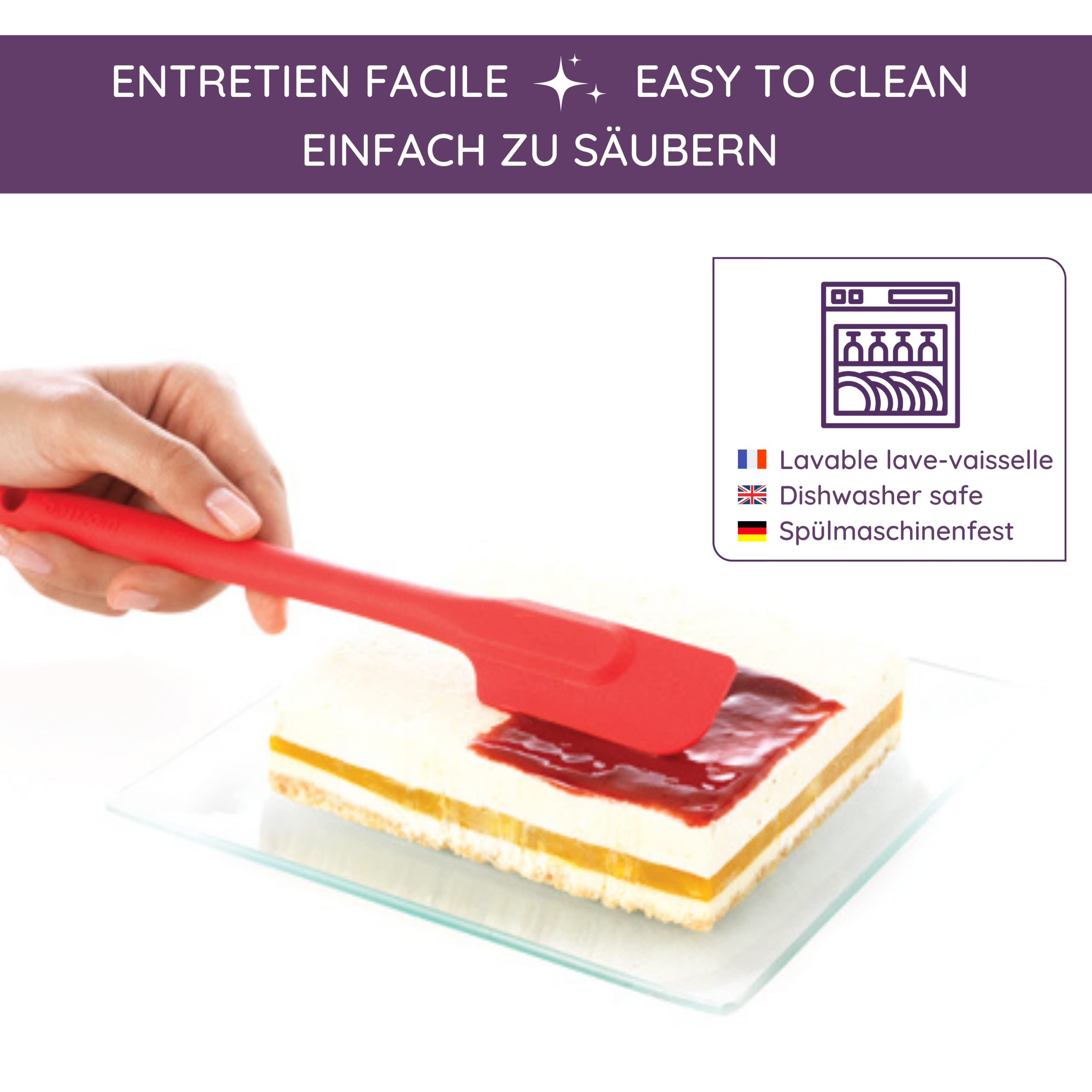 mastrad-demi-spatule-maryse-unibloc-en-silicone-noire-ustensile-de-p-tisserie-an image 2