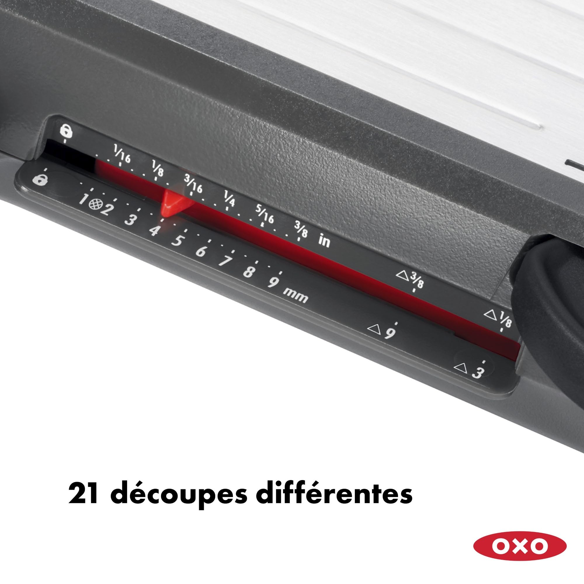 oxo-good-grips-mandoline-chef-professionnelle-lame-japonaise-inox-21-coupes-pais image 4