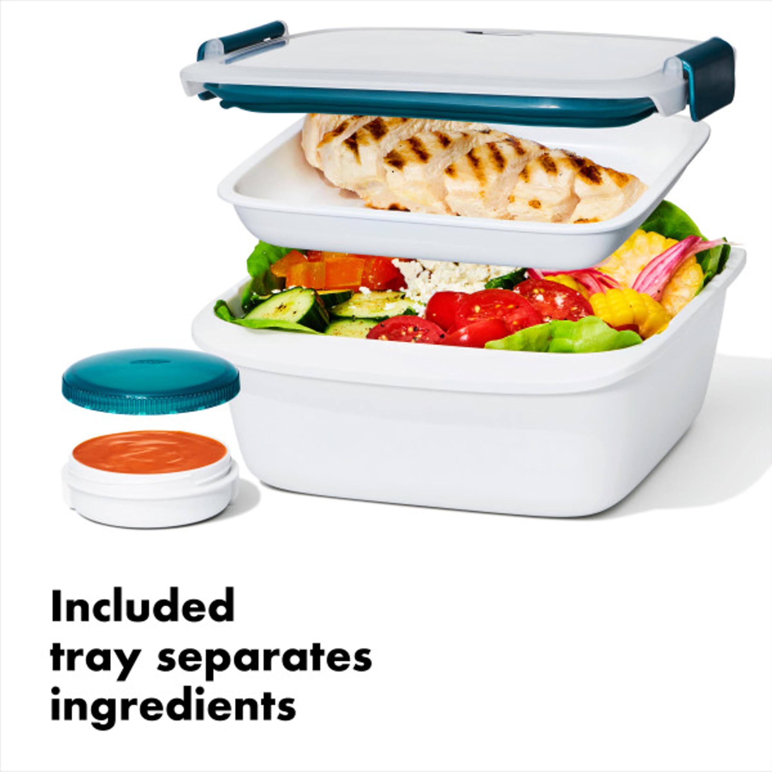 oxo-good-grips-bo-te-herm-tique-salade-prep-go-plateau-s-parateur-couvercle-tanc image 2