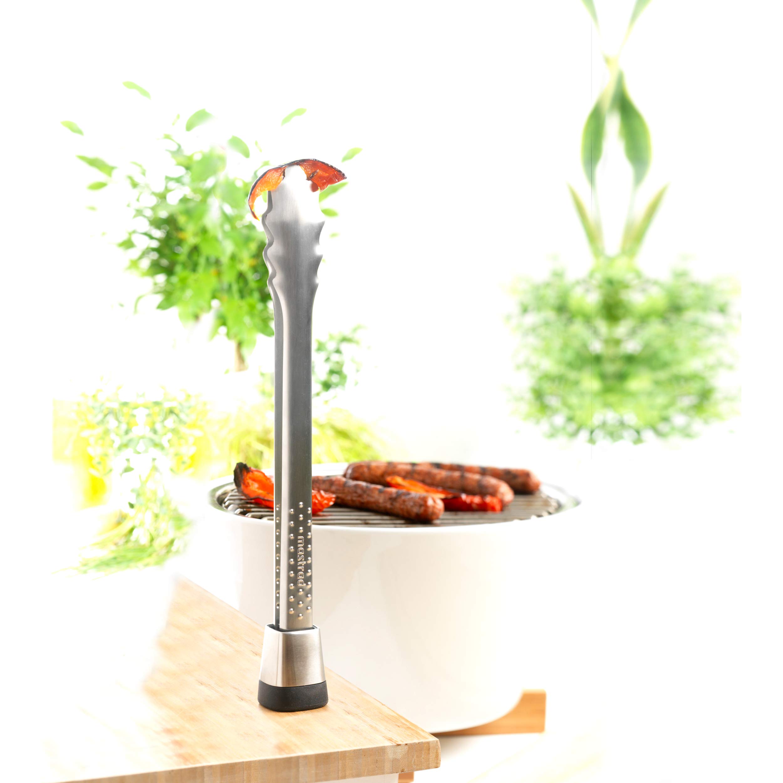 mastrad-f17500-pince-express-en-acier-inoxydable-noir-38-6-cm-r-siste-jusqu-220- image 2