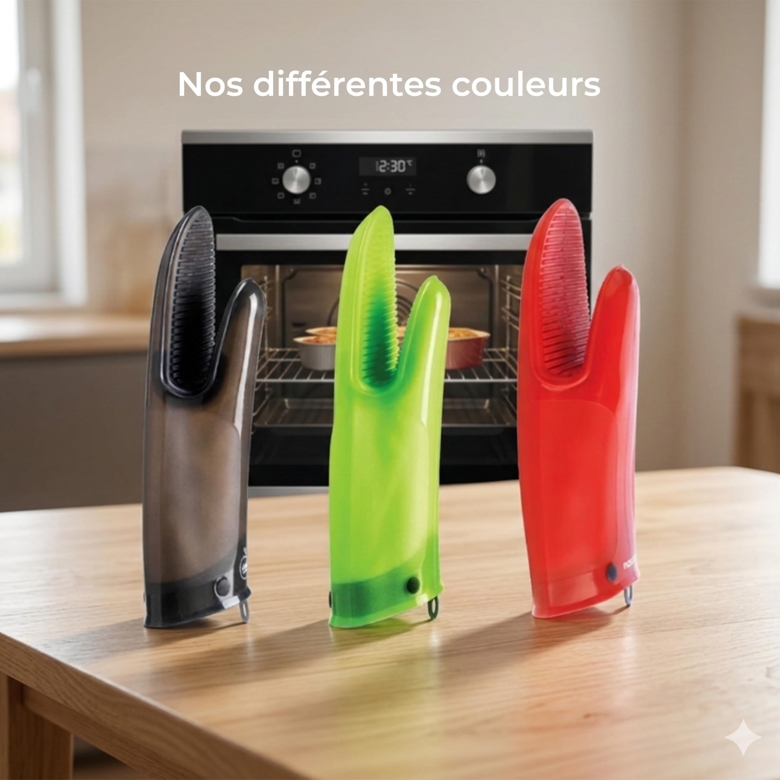 mastrad-gant-de-cuisine-silicone-coton-30-cm-rouge-gant-four-anti-chaleur-jusqu- image 7