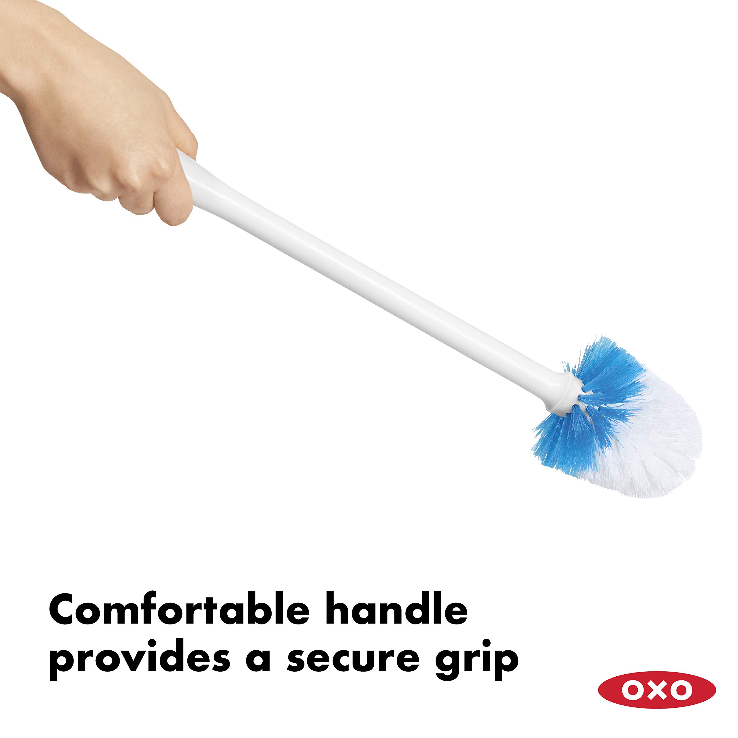 oxo-good-grips-brosse-wc-compacte-blanche-avec-support-ouverture-automatique image 5