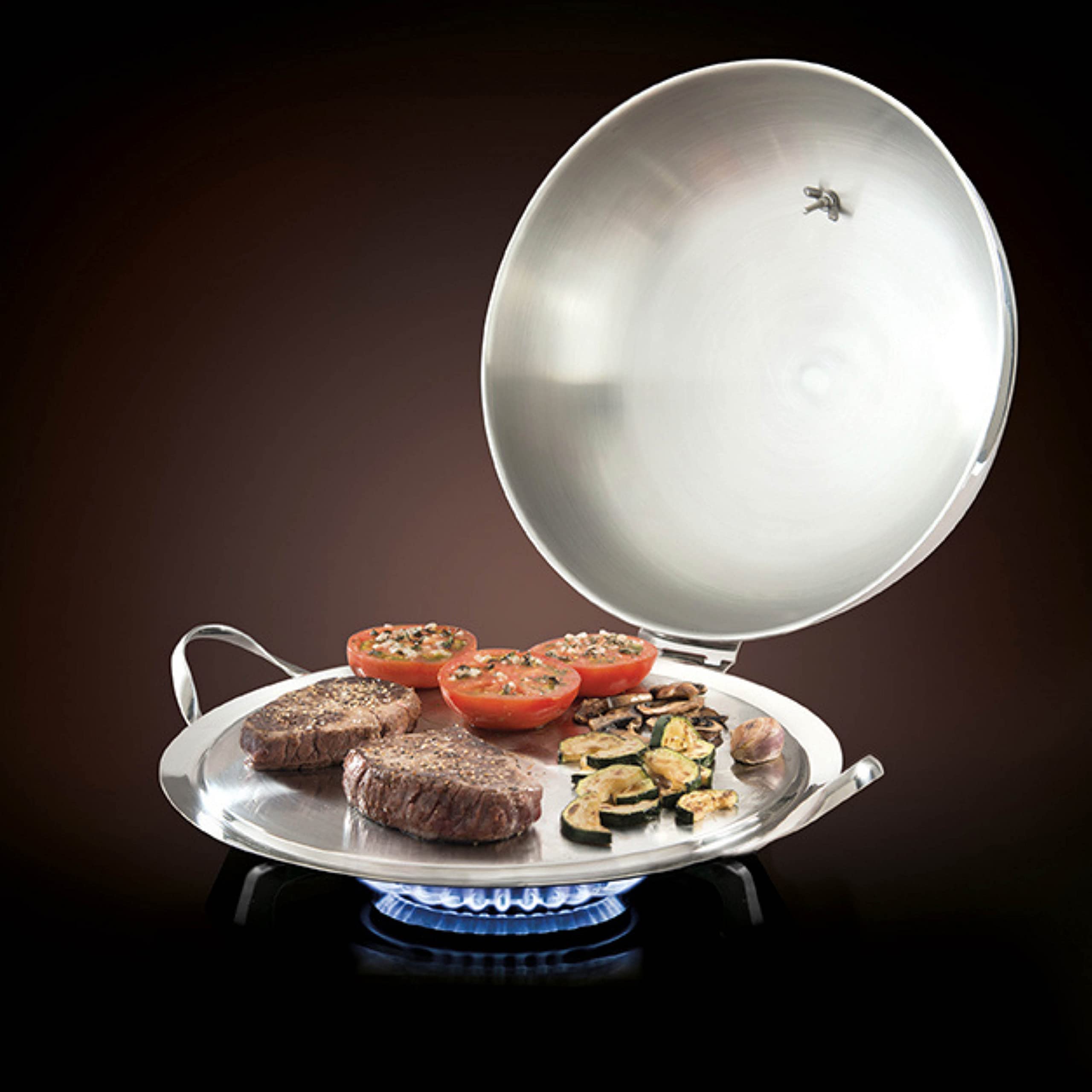 mastrad-o-plancha-f63580-plancha-compacte-tous-feux-avec-couvercle-articul-2-gri image 5